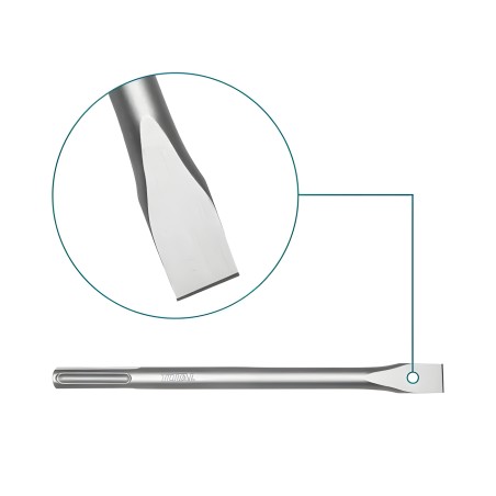 SDS MAX chisel TAC15221822 | 400 x 50 mm | Chrome-molybdenum (Cr-Mo)