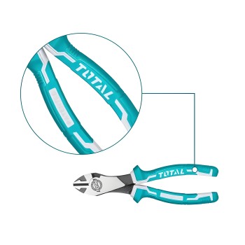 Reinforced cutting pliers  THT27716 | 180 mm | Chrome-vanadium (Cr-V)
