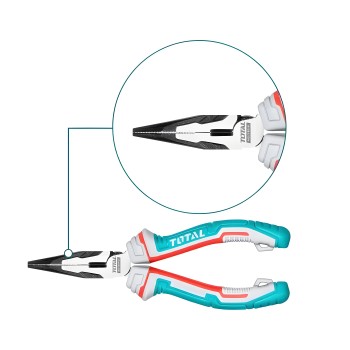 Reinforced flat nose pliers  THT220S | 180 mm | Chrome-vanadium (Cr-V)