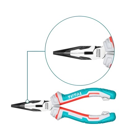 Reinforced flat nose pliers  THT220S | 180 mm | Chrome-vanadium (Cr-V)
