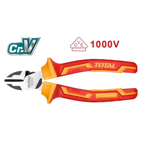 Insulated diagonal cutting pliers  THTIP2261 | 160 mm | Chrome-vanadium (Cr-V)