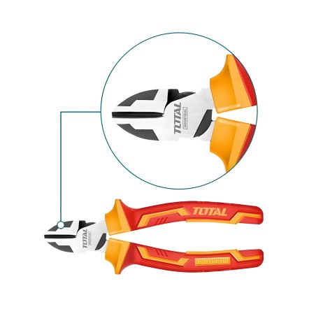 Insulated diagonal cutting pliers  THTIP2261 | 160 mm | Chrome-vanadium (Cr-V)