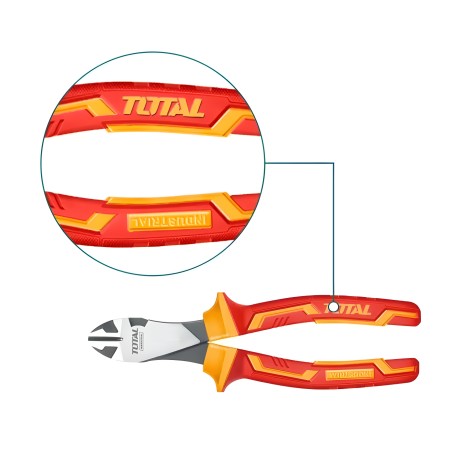 Reinforced insulated cutting pliers  THTIP2571 | 180 mm | Chrome-vanadium (Cr-V)