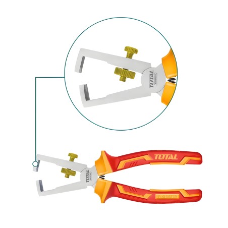 Insulated wire stripping pliers  THTIP2661 | 160 mm | Chrome-vanadium (Cr-V)