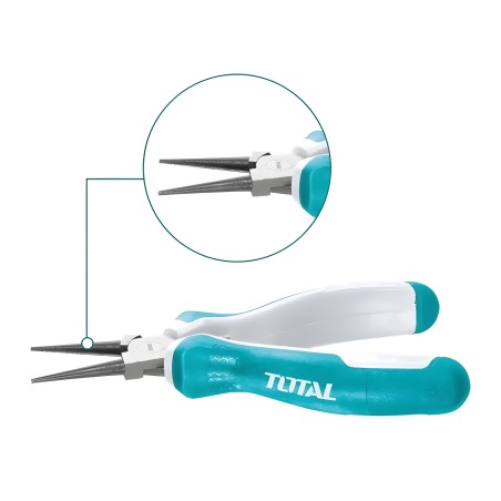 Mini round-nose pliers THTMN656 | 115 mm | Chrome-vanadium (Cr-V)