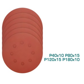Set of 50 round abrasive sheets TAC7315011