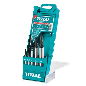 Set of 5 screw extractor drill bits TACSE0056 | HSS