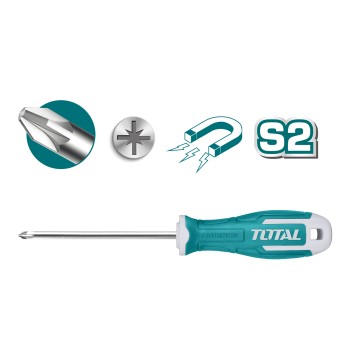 Pozidrive screwdriver  THT26PZ | PZ1 x 100 mm | Steel
