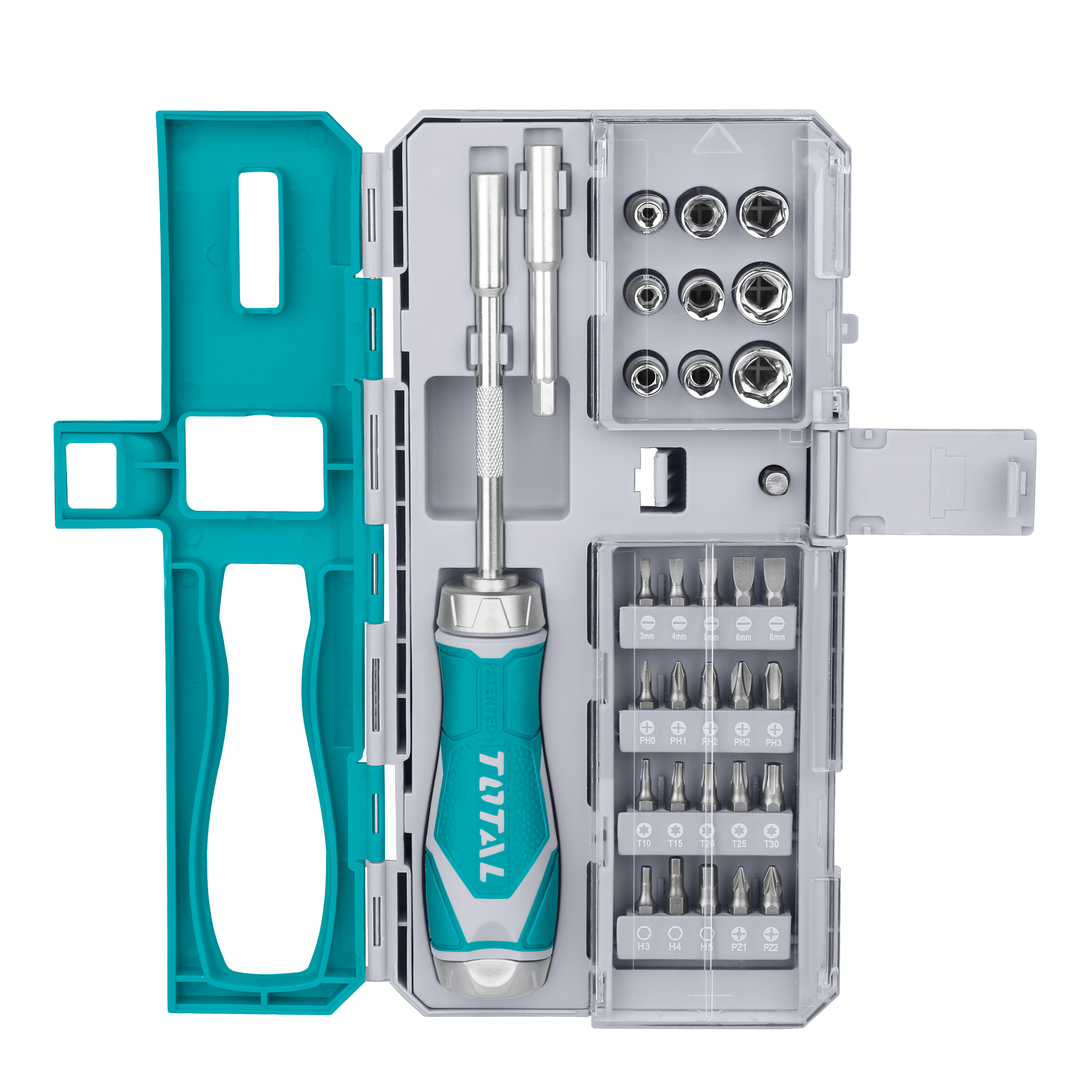 Screwdriver with bits TACSD30336 | 33 Pieces