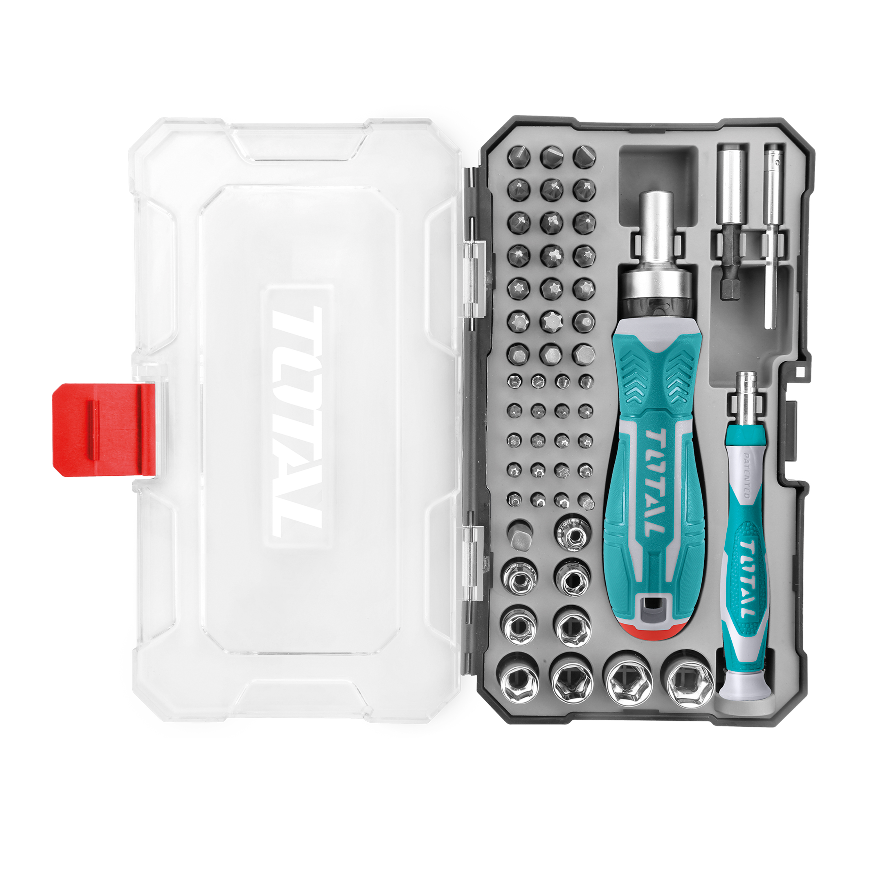 Screwdriver with bits TACSD30556 | 55 Pieces