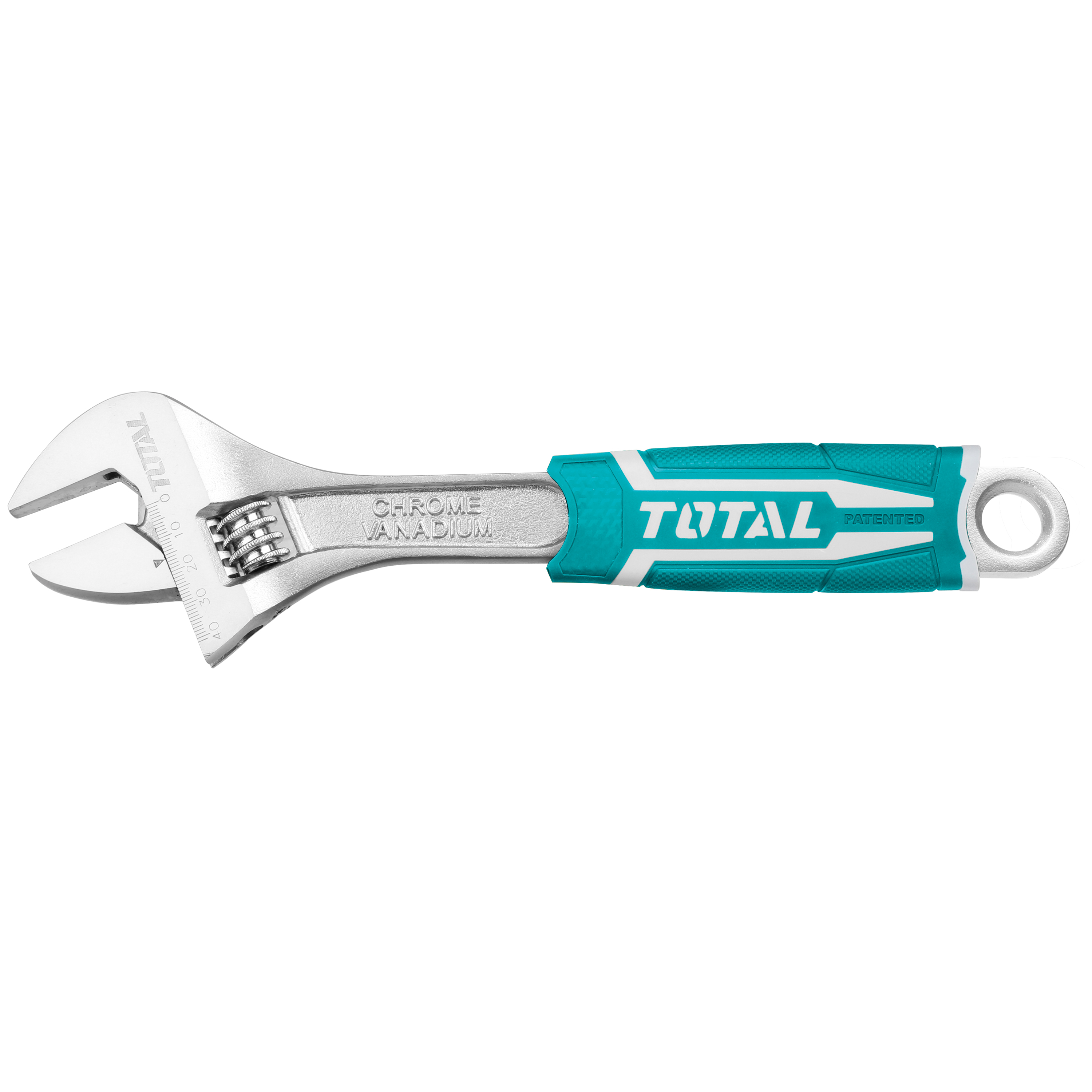 Adjustable wrench THT101 | 200 mm / 0-30 mm opening | Chrome-vanadium (Cr-V)