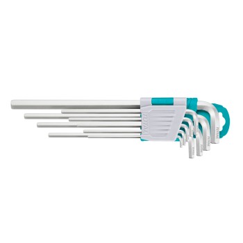 9-piece Allen key set THT10691 | Chrome-vanadium (Cr-V)