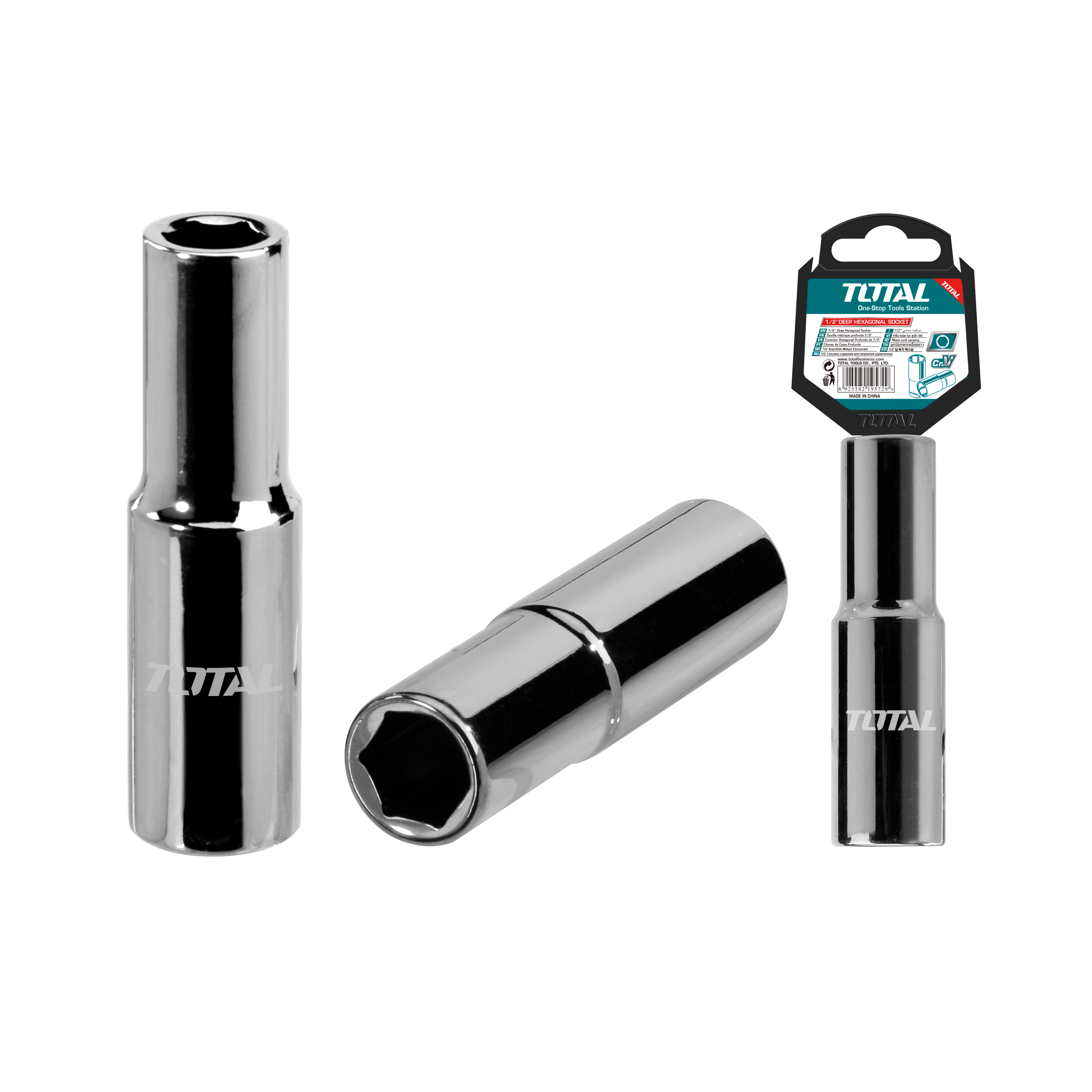 Long hexagonal socket 1/2'' THTST12L | 1/2 drive 30 mm | CR-V (50BV30)