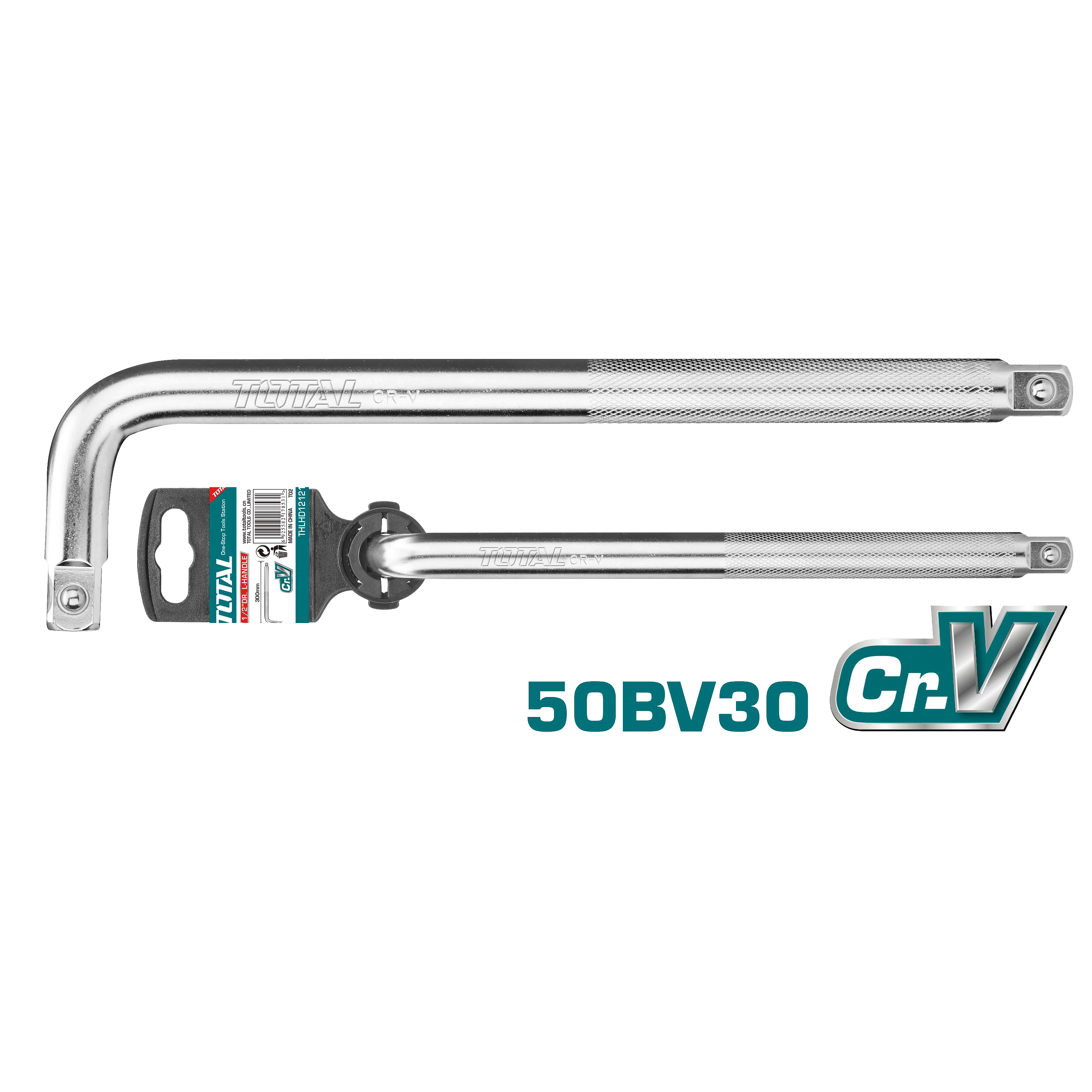 L-bar extension 1/2'' THLHD12121 | 300 mm | Chrome-vanadium (Cr-V)