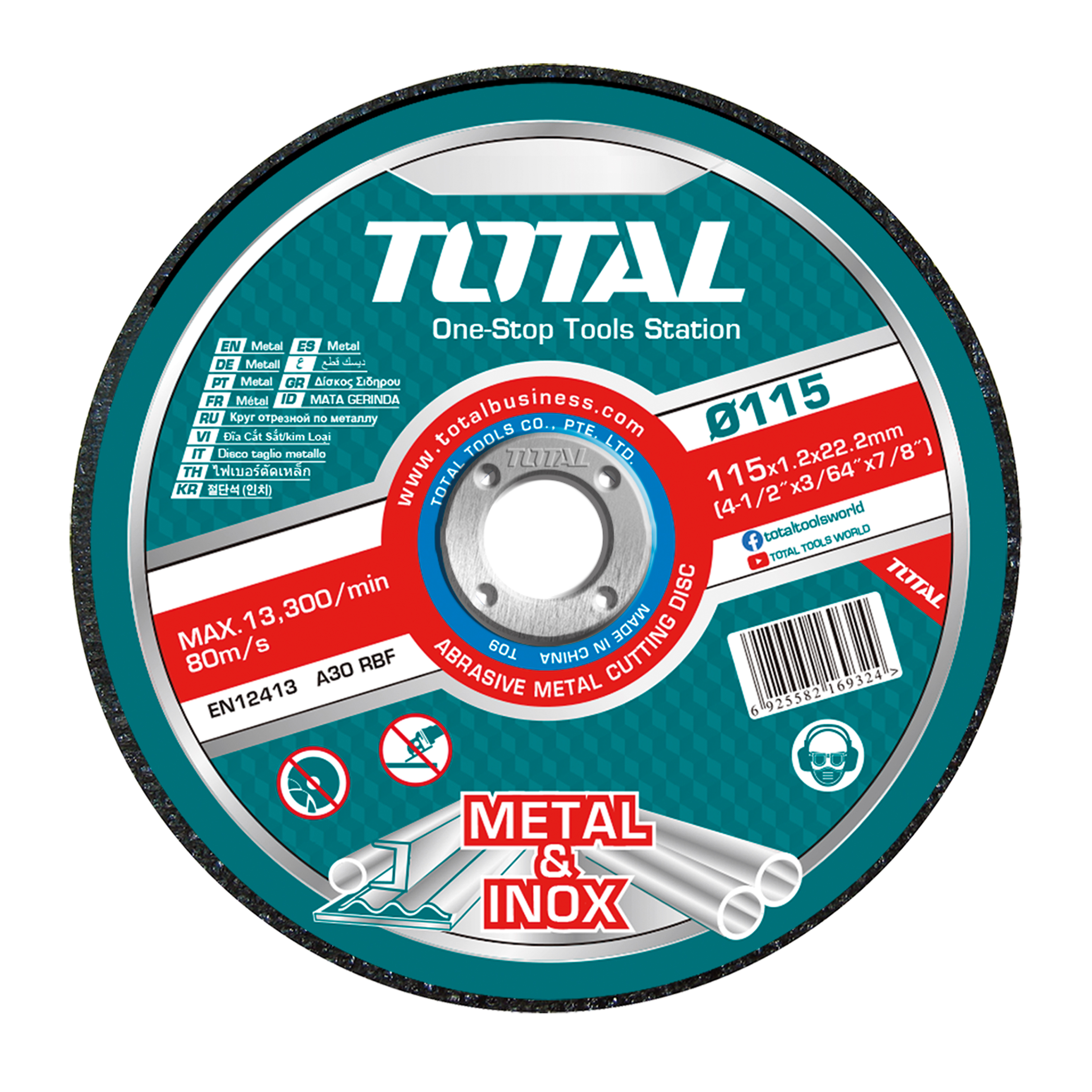 Box of 50 cutting discs TAC22111550 | Ø115 mm