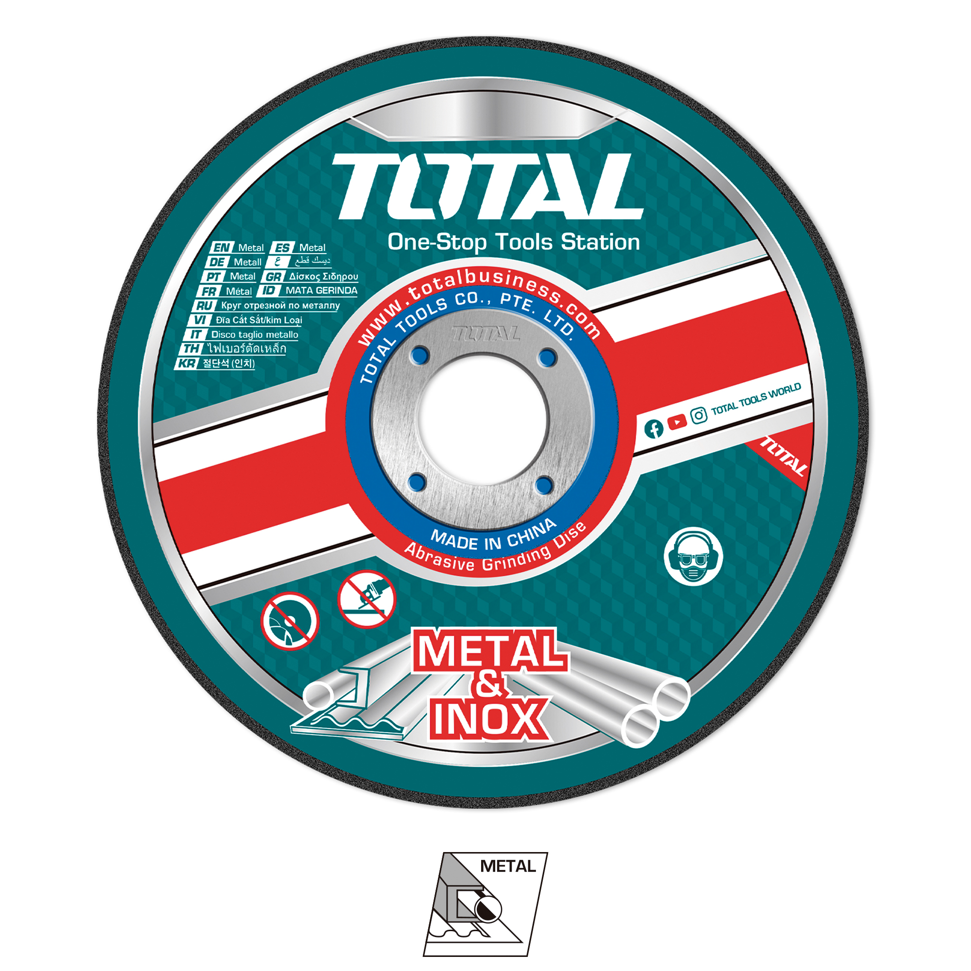 Box of 10 cutting discs TAC2211 | Ø125 mm