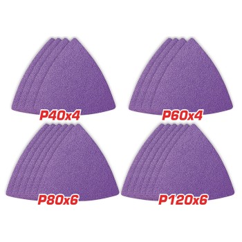 Set of abrasive sheets for multifunction sander TAC78080202