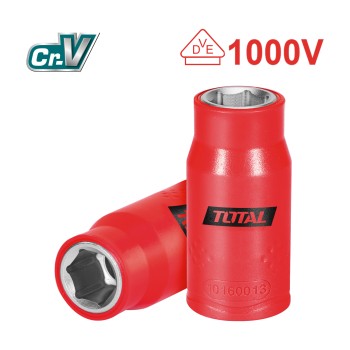 Insulated 1/2'' hexagonal socket THIHAST12 | 10 mm | Chrome-vanadium (Cr-V)