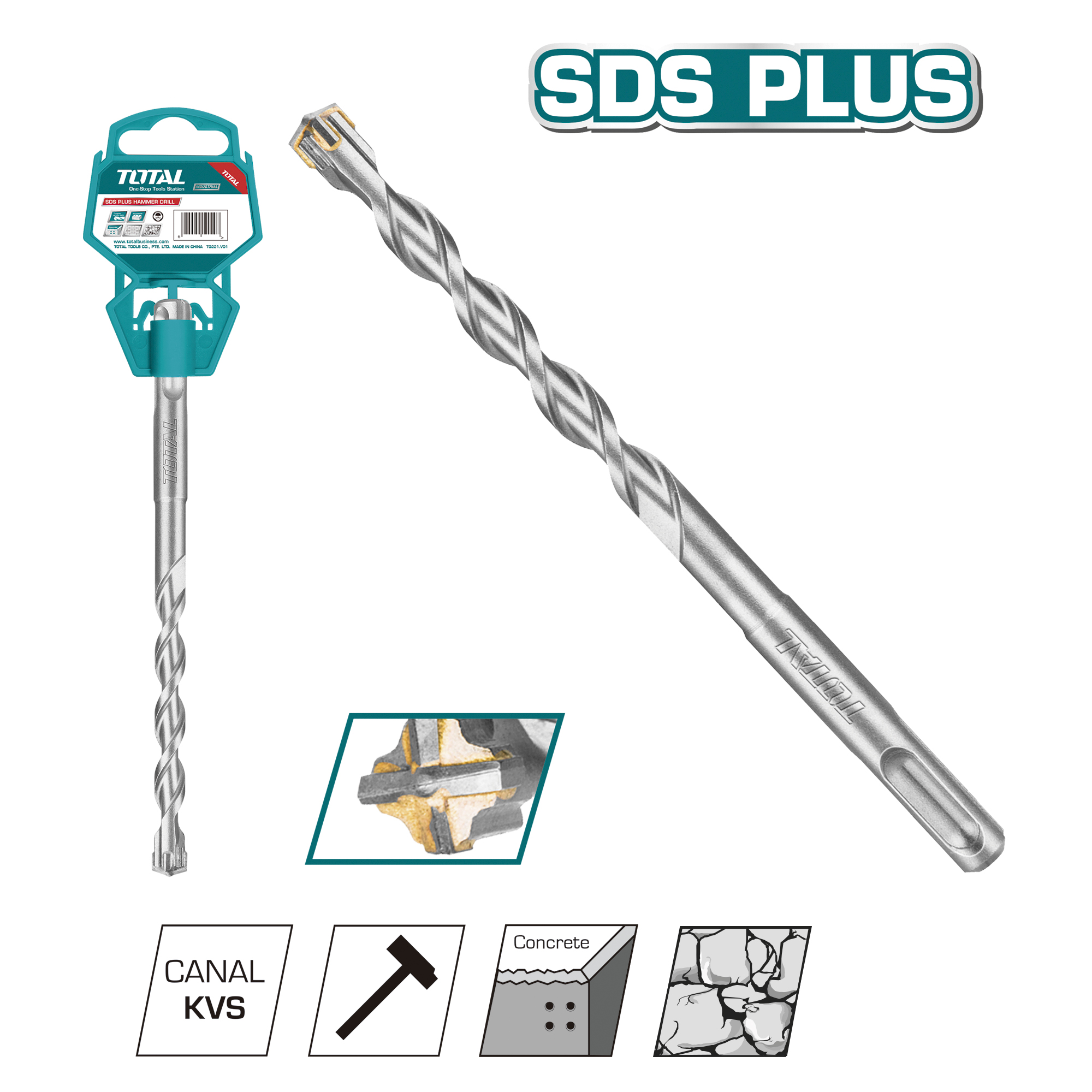 SDS Plus Drill Bit TAC31-4 | Ø8 x 210 mm | SDS Plus