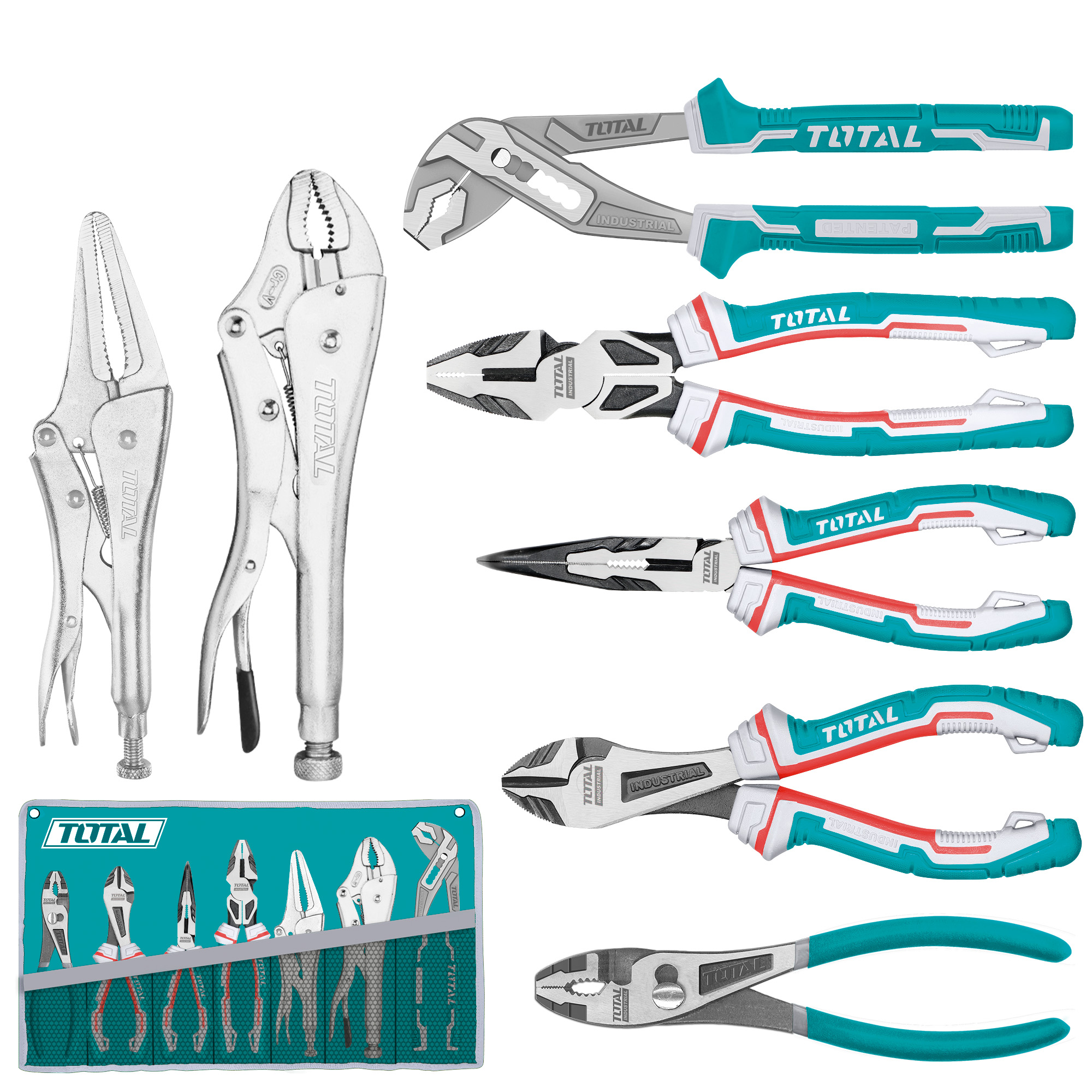 GIP pliers and jaw set TOS23055 | 7 Pieces