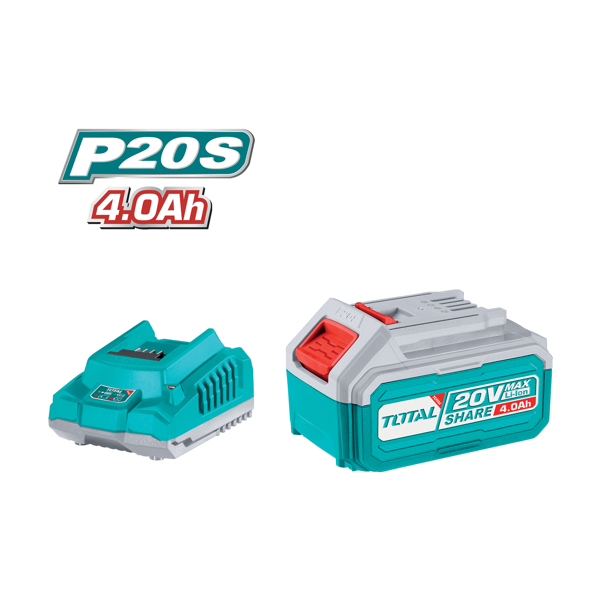 4Ah battery + fast charger set TFBCPK1214 | 20 V - 4 Ah