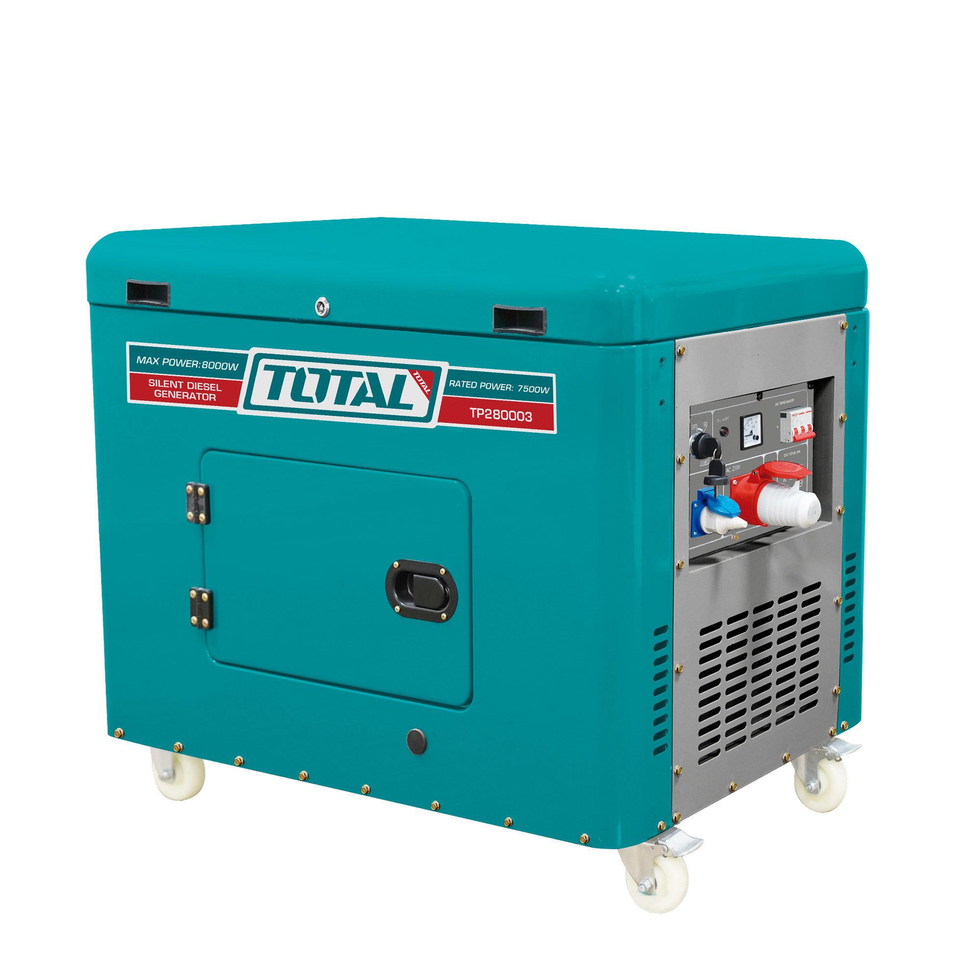SOUNDPROOFED diesel GENERATOR 8.0 kW - Three-phase TP280003 | 8.0 kW