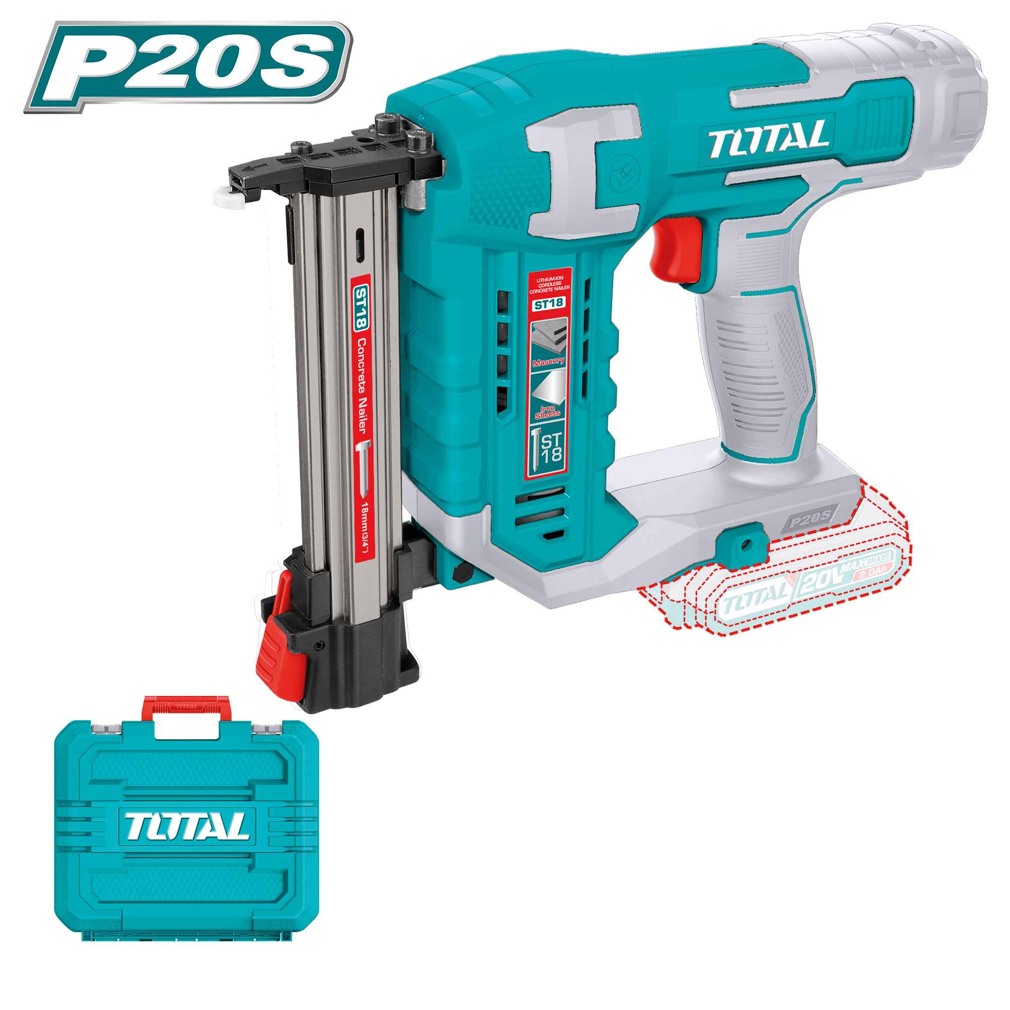 Battery nailer TCSTLI3805 | 20 V