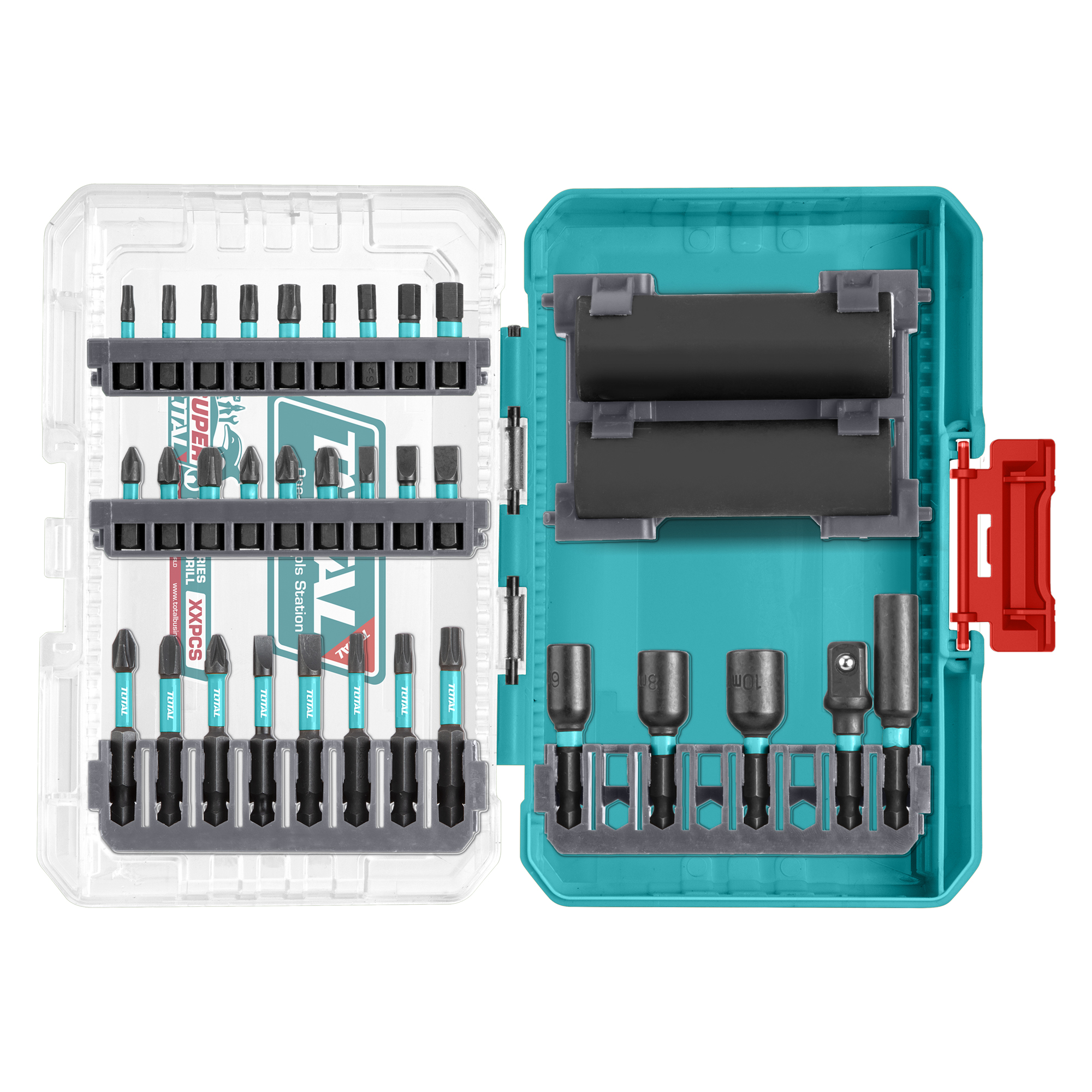 Box of 33 impact bits + bit holder TACSDL63306