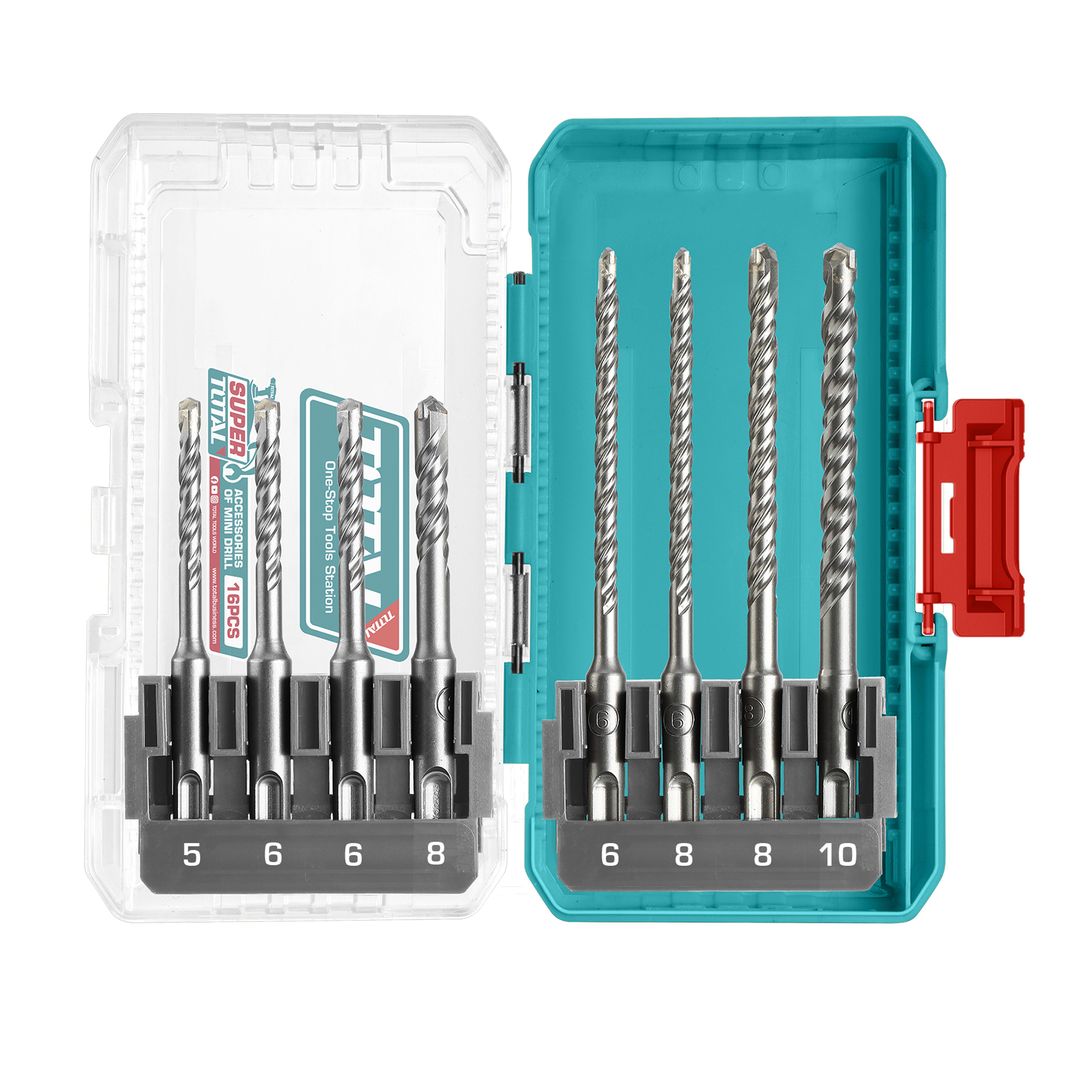 SDS Plus concrete drill bit set TACSDL11806