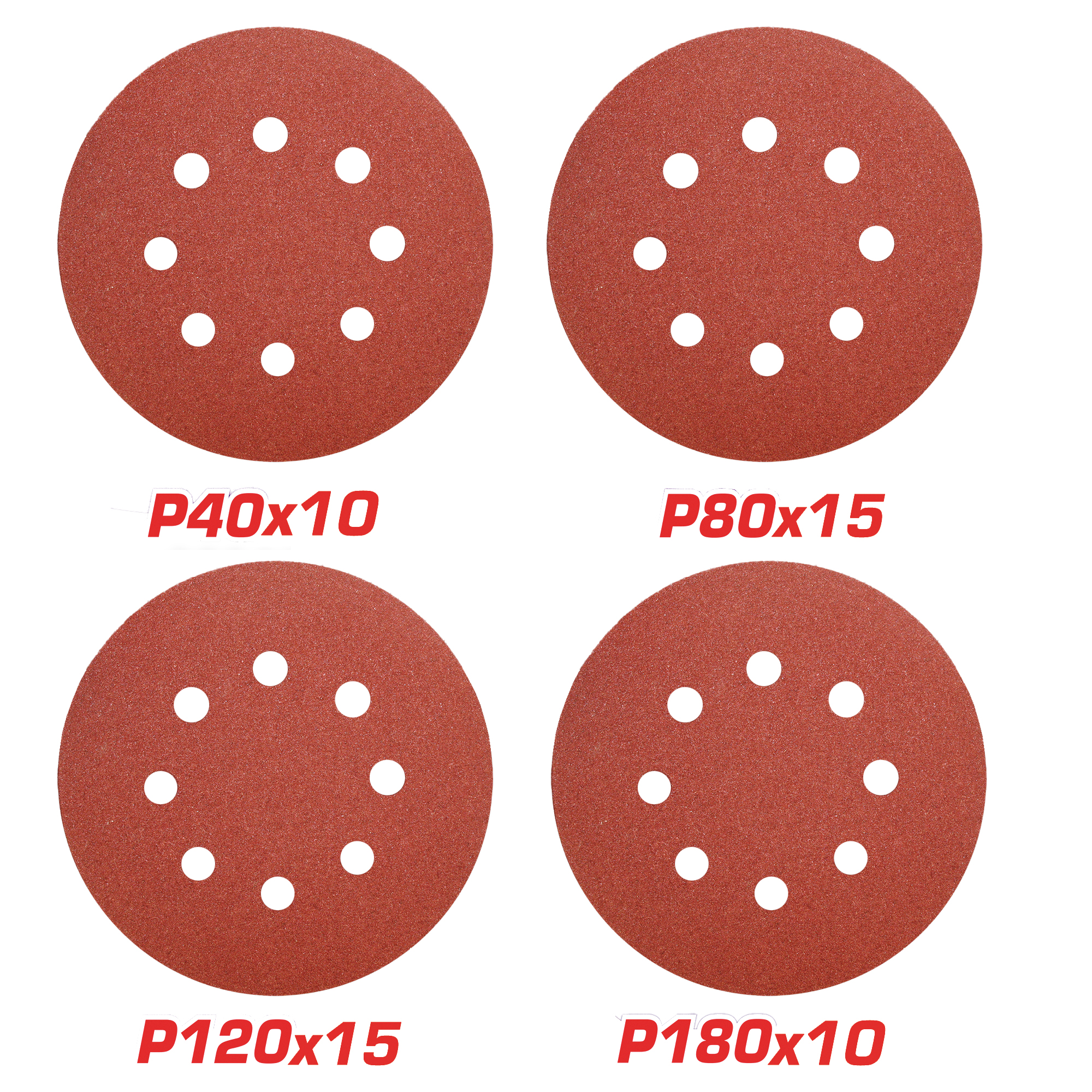Set of round abrasive sheets TAC7312511 | Ø125 mm