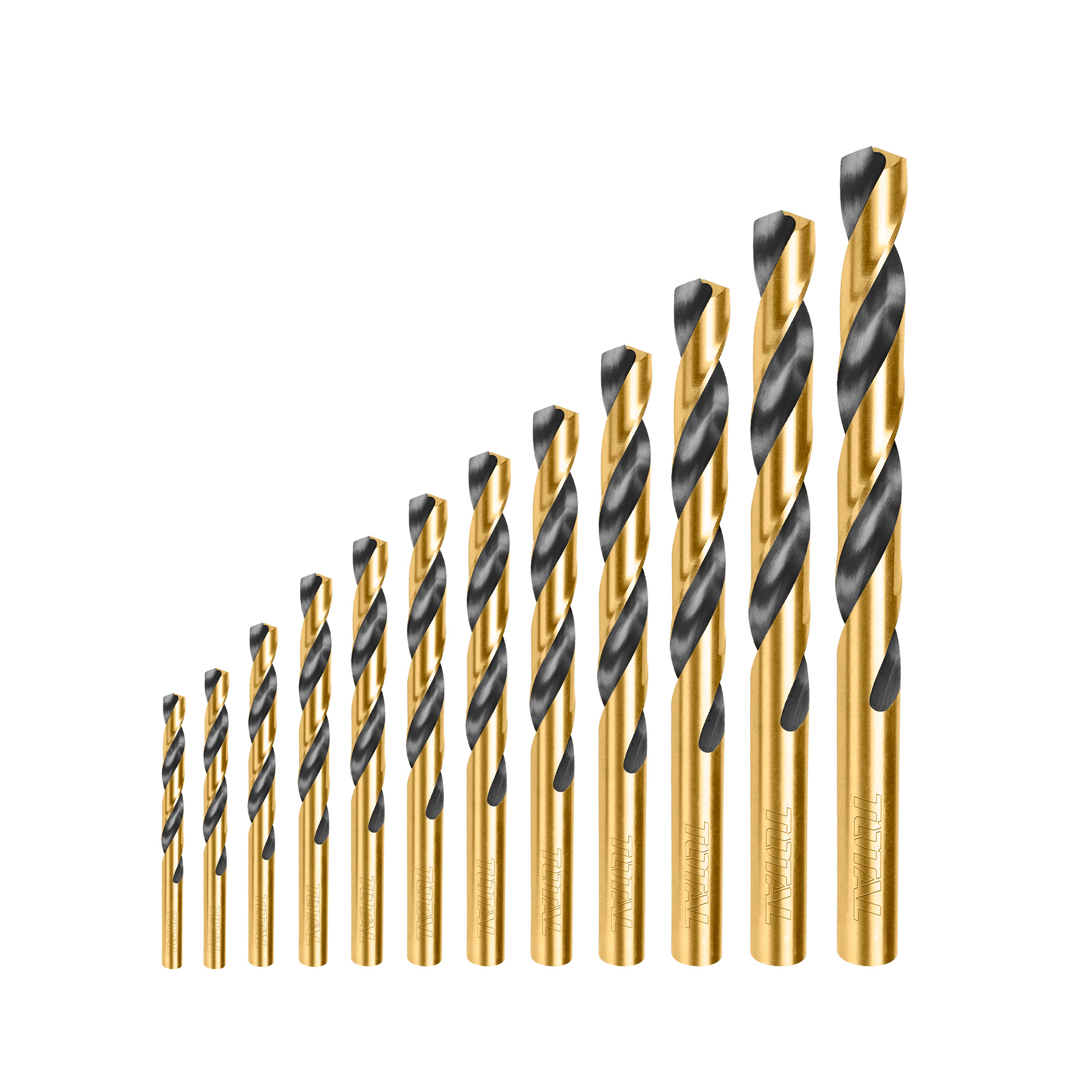 Set of 12 drill bits for metal TACSD0125 | HSS