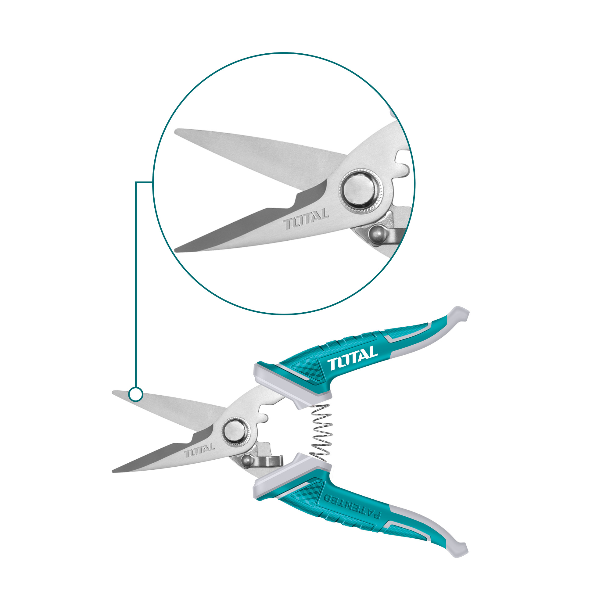 Electrician's scissors THT117871 | 178 mm | Stainless steel