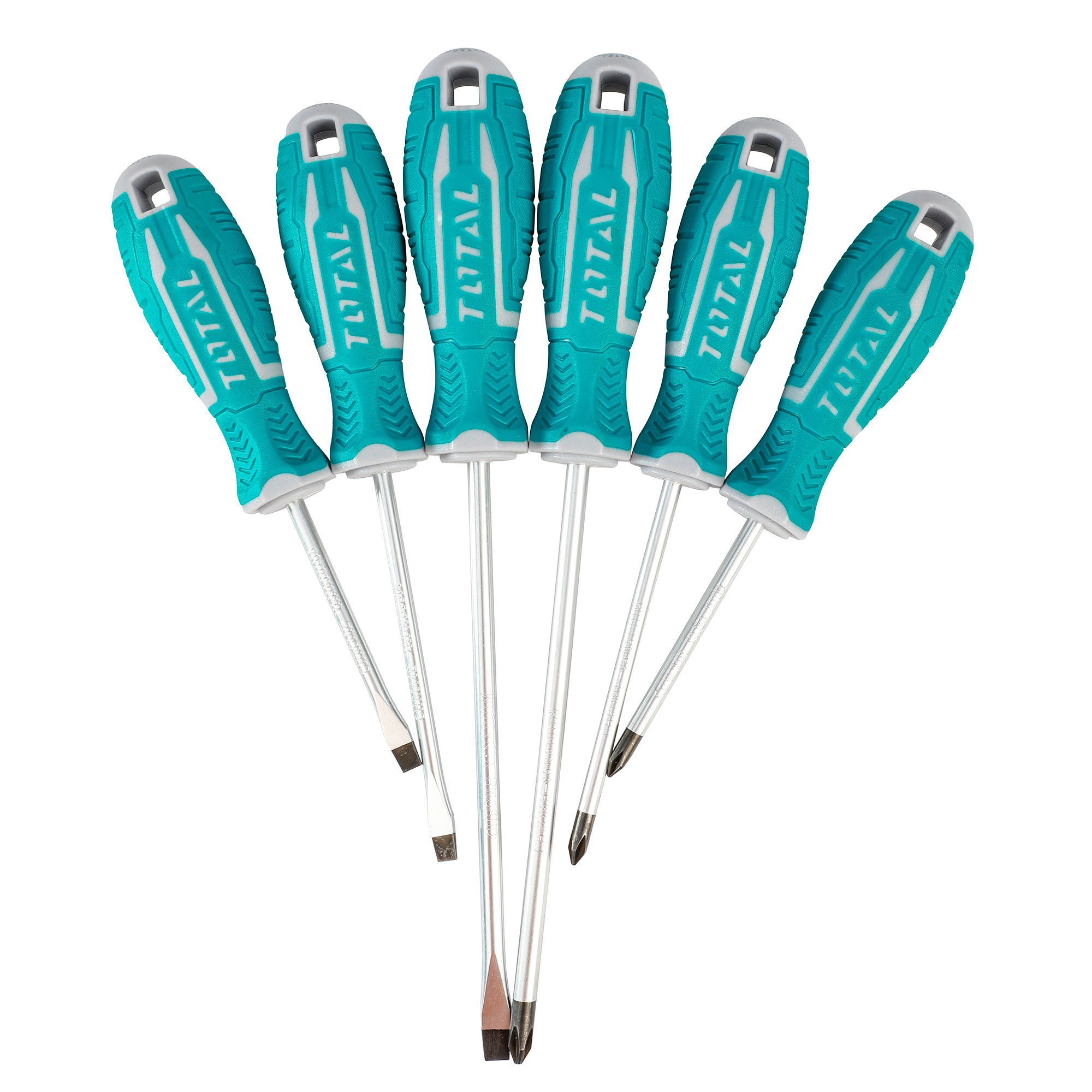 Set of 6 screwdrivers  THT250606 | Chrome-vanadium (Cr-V)