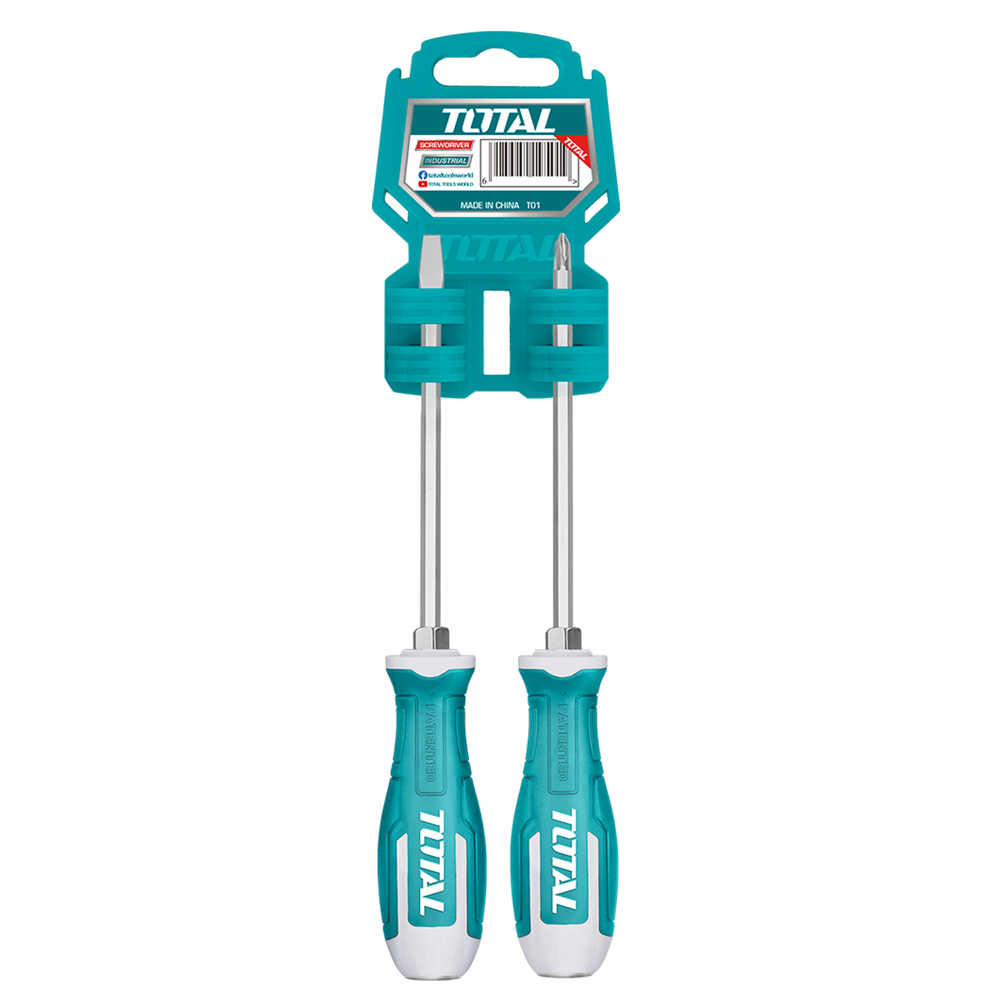Set of 2 industrial screwdrivers  THGSS2206 | Steel
