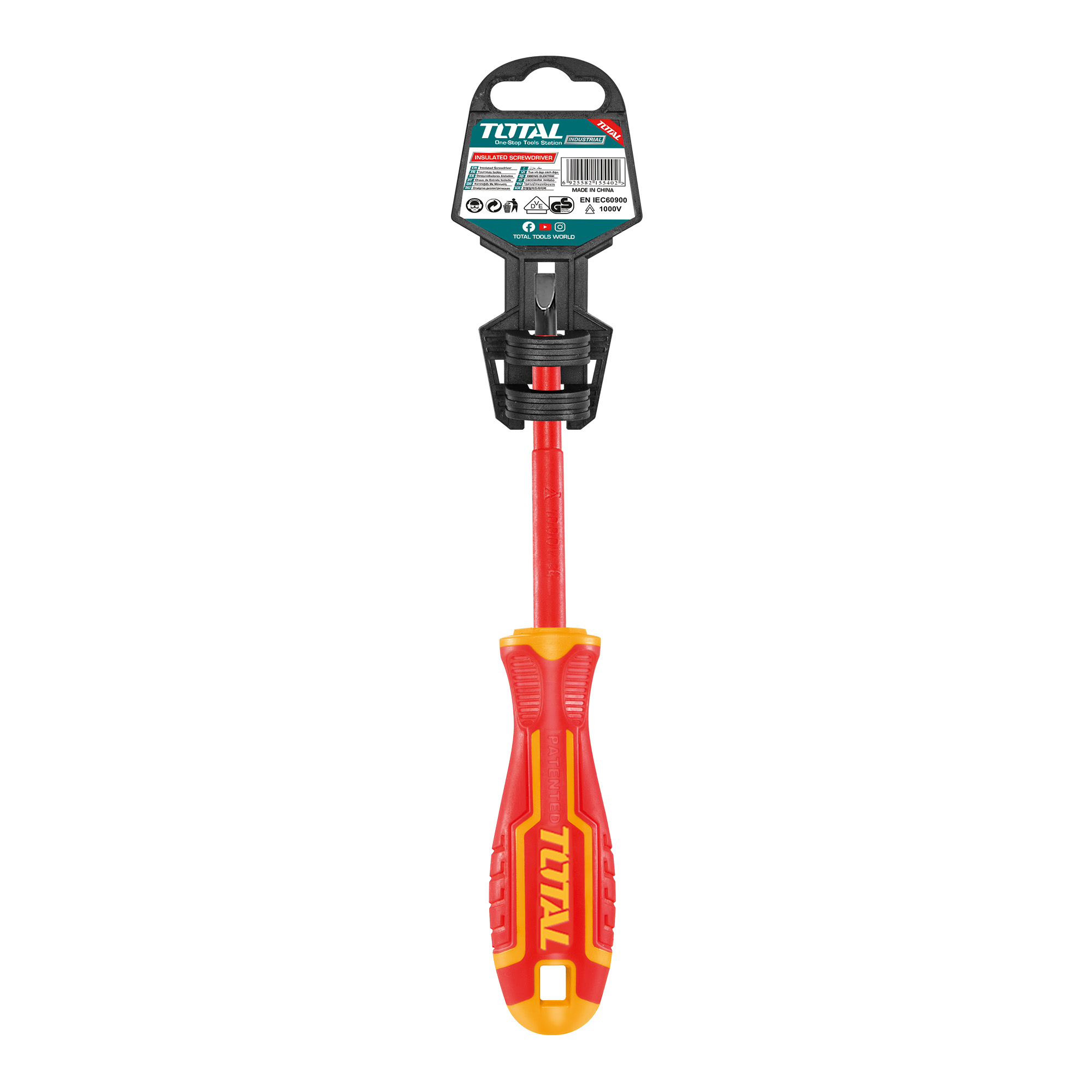 Insulated flat screwdriver  THTIS | SL6 x 150 mm | Chrome-vanadium (Cr-V)