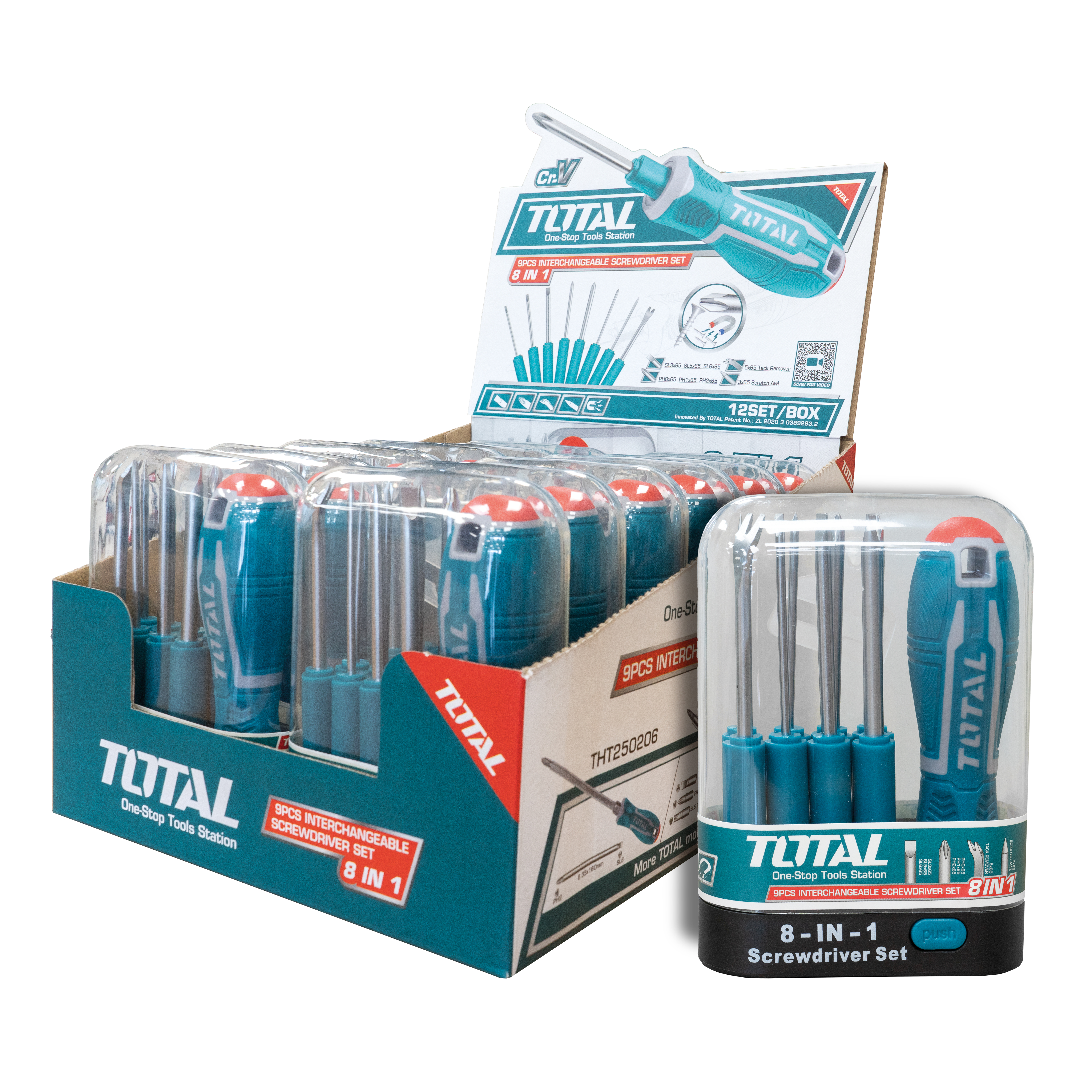 Set of interchangeable screwdrivers  THT250906