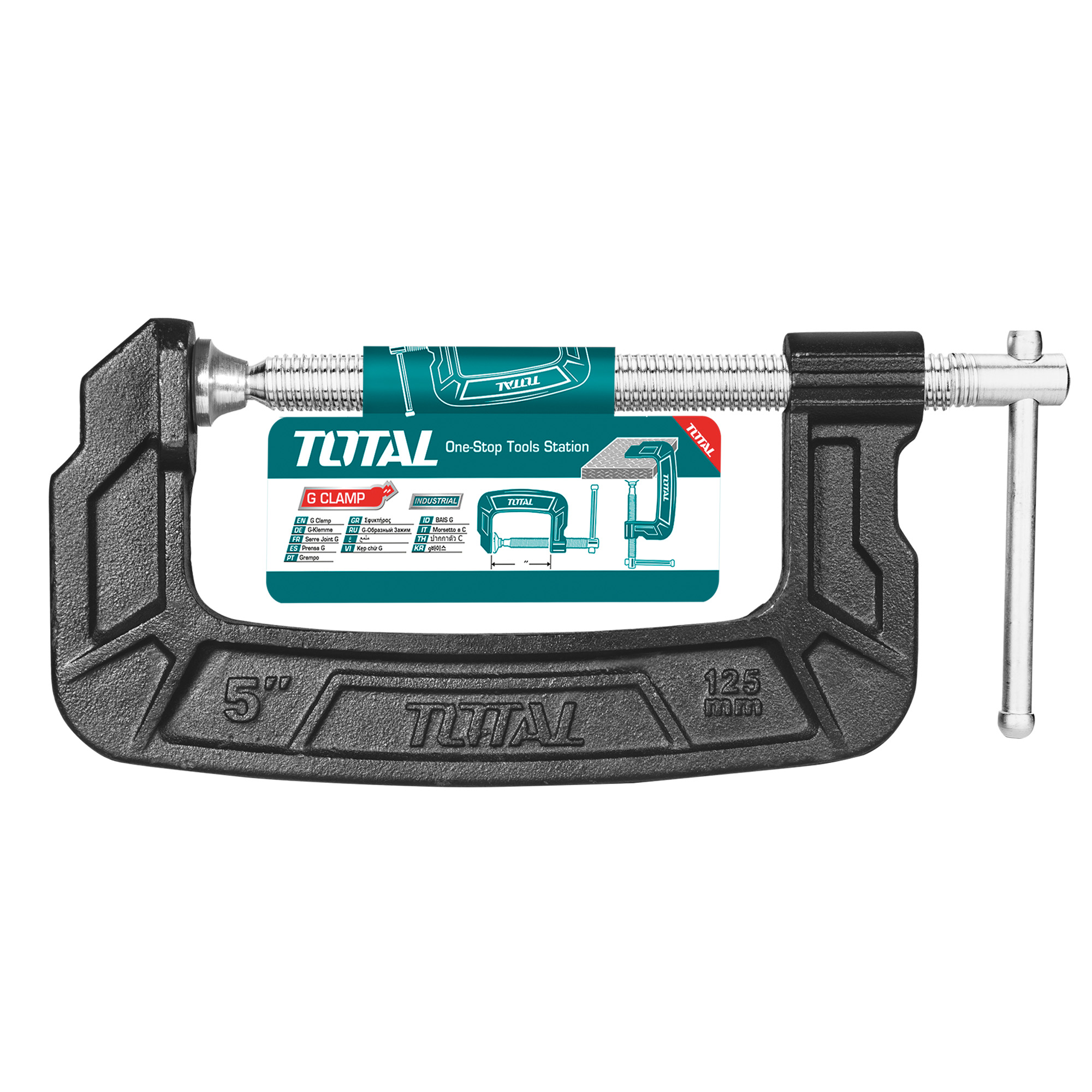 Clamp THT131 | 125 mm | Malleable steel