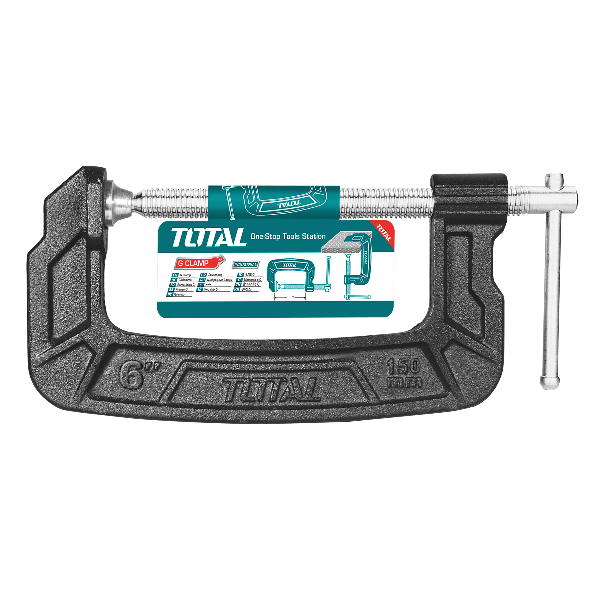 Clamp THT131 | 150 mm | Malleable steel