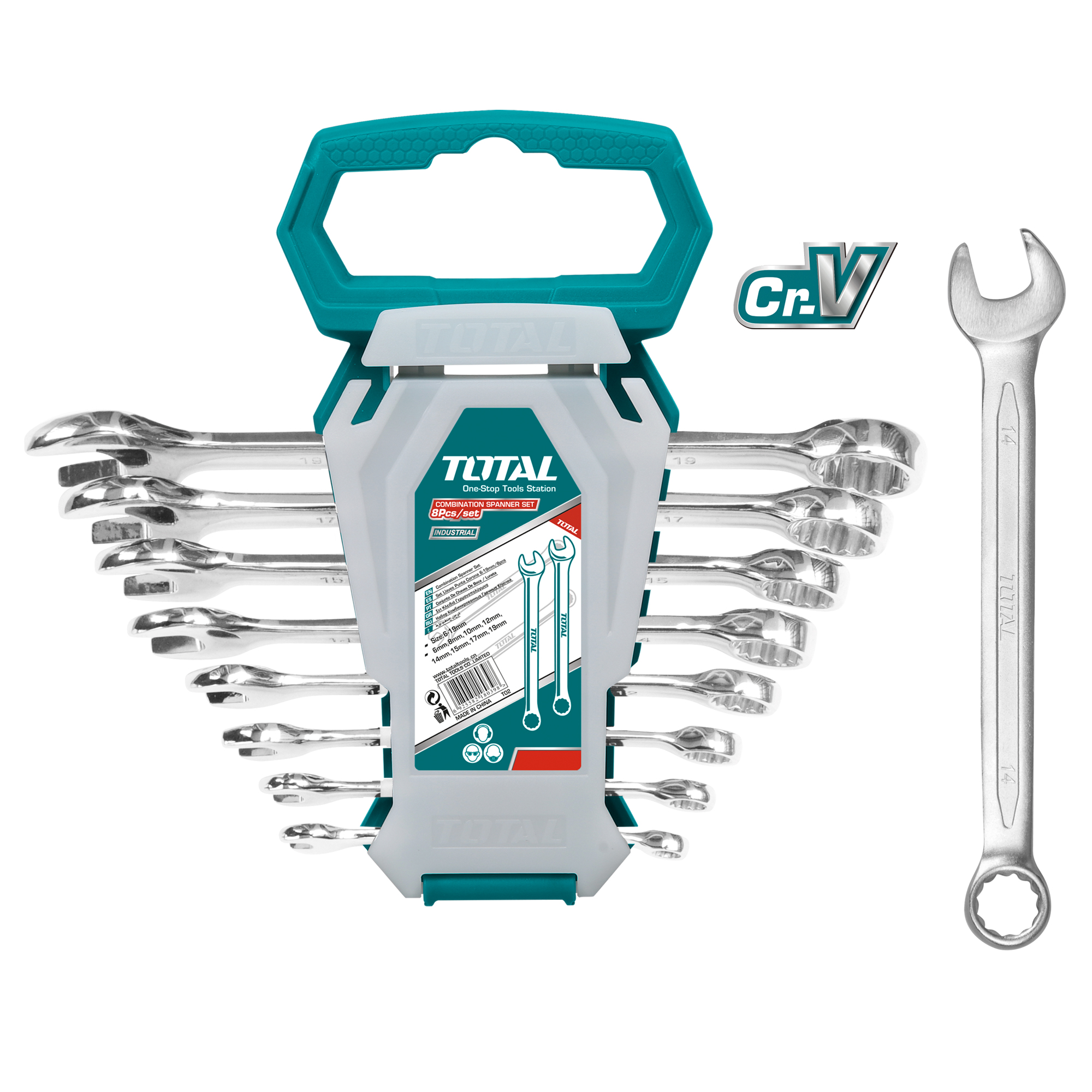 Set of 8 combination wrenches  THT102286