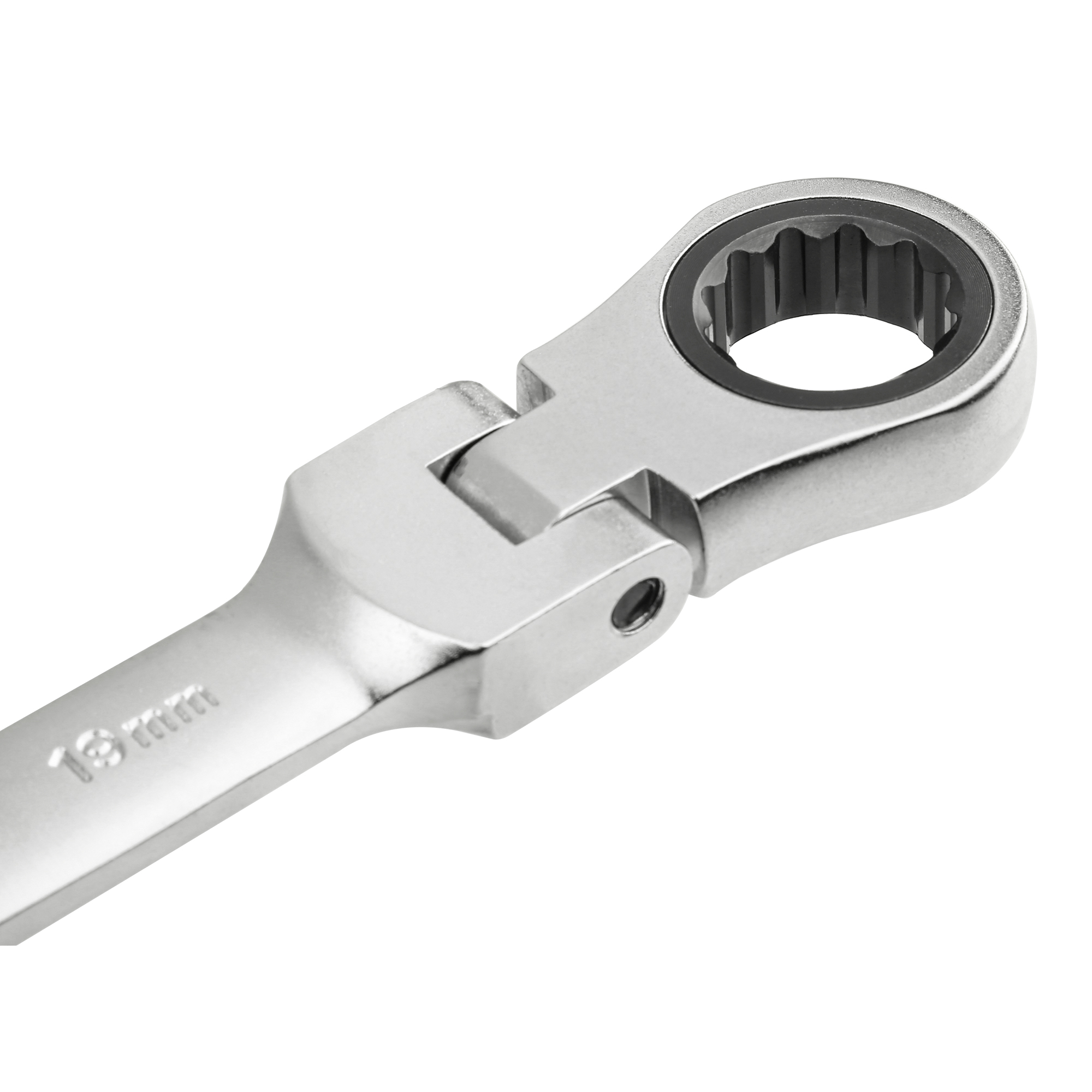 Set of 8 Articulated Ratchet Combination Wrenches THT102RK586 | Chrome-molybdenum (Cr-Mo)
