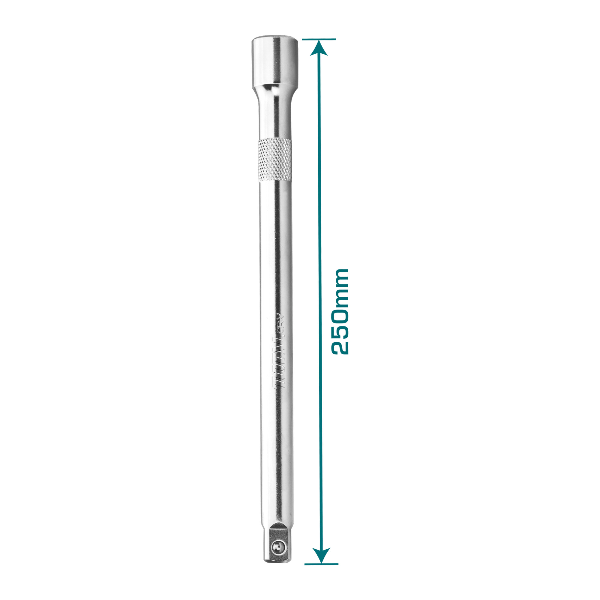 Square drive extension bar 1/2'' THEB12 | 125 mm | Chrome-vanadium (Cr-V)
