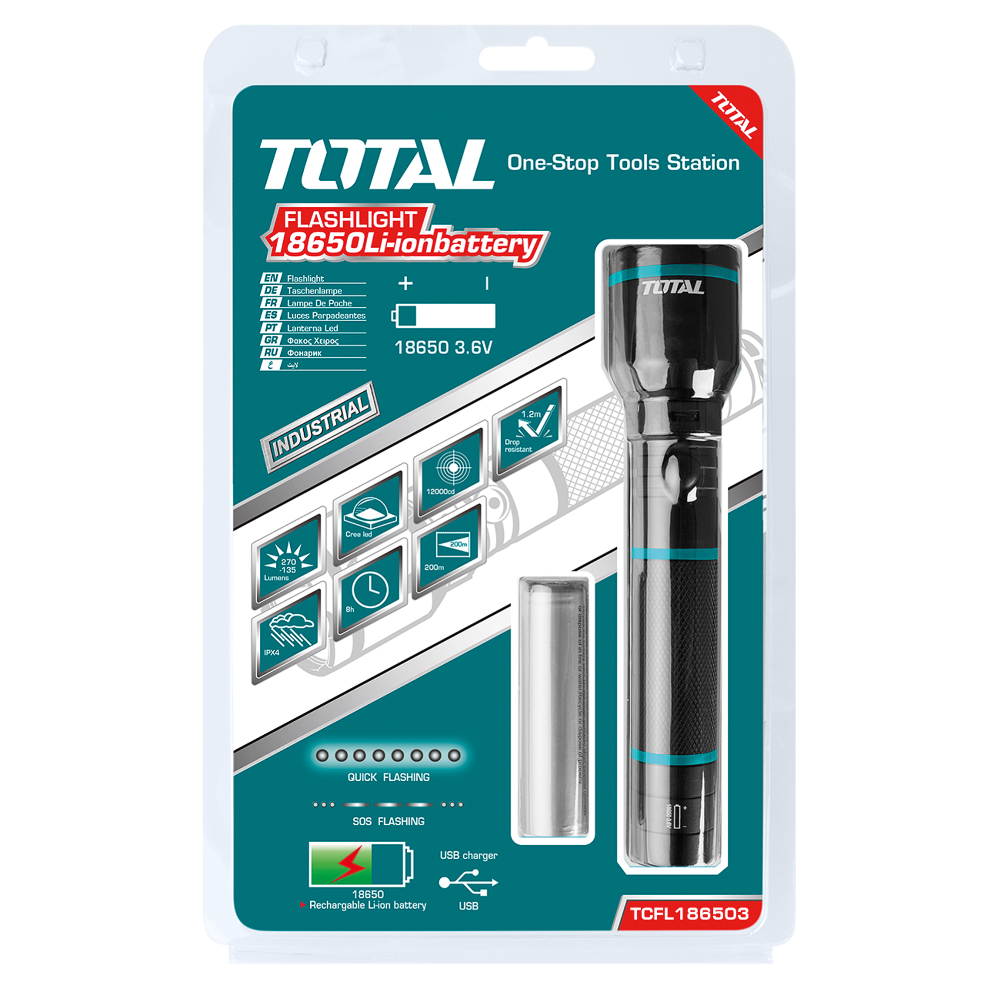 LED flashlight TCFL186503