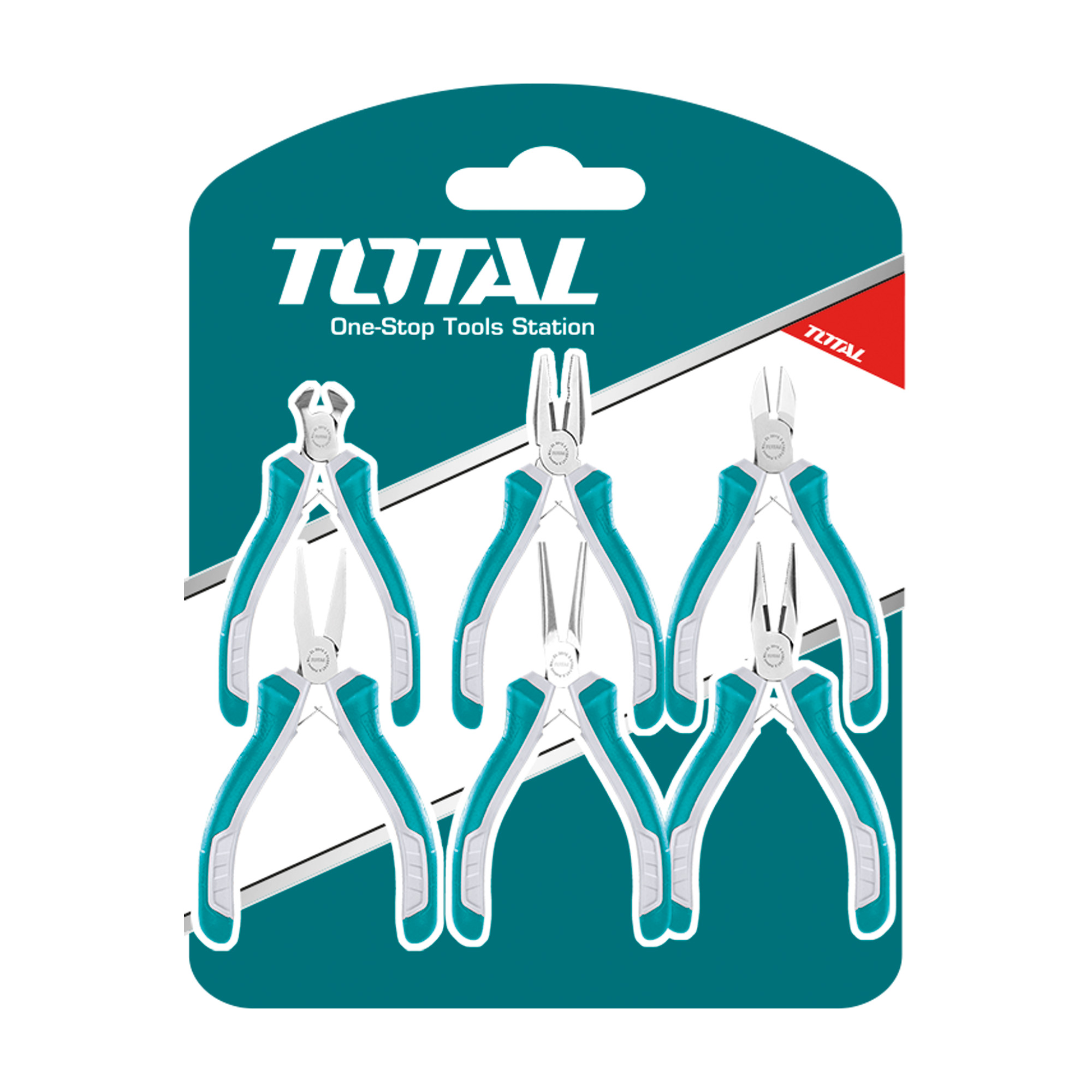 Set of 6 mini pliers THT1K0511 | 115 mm