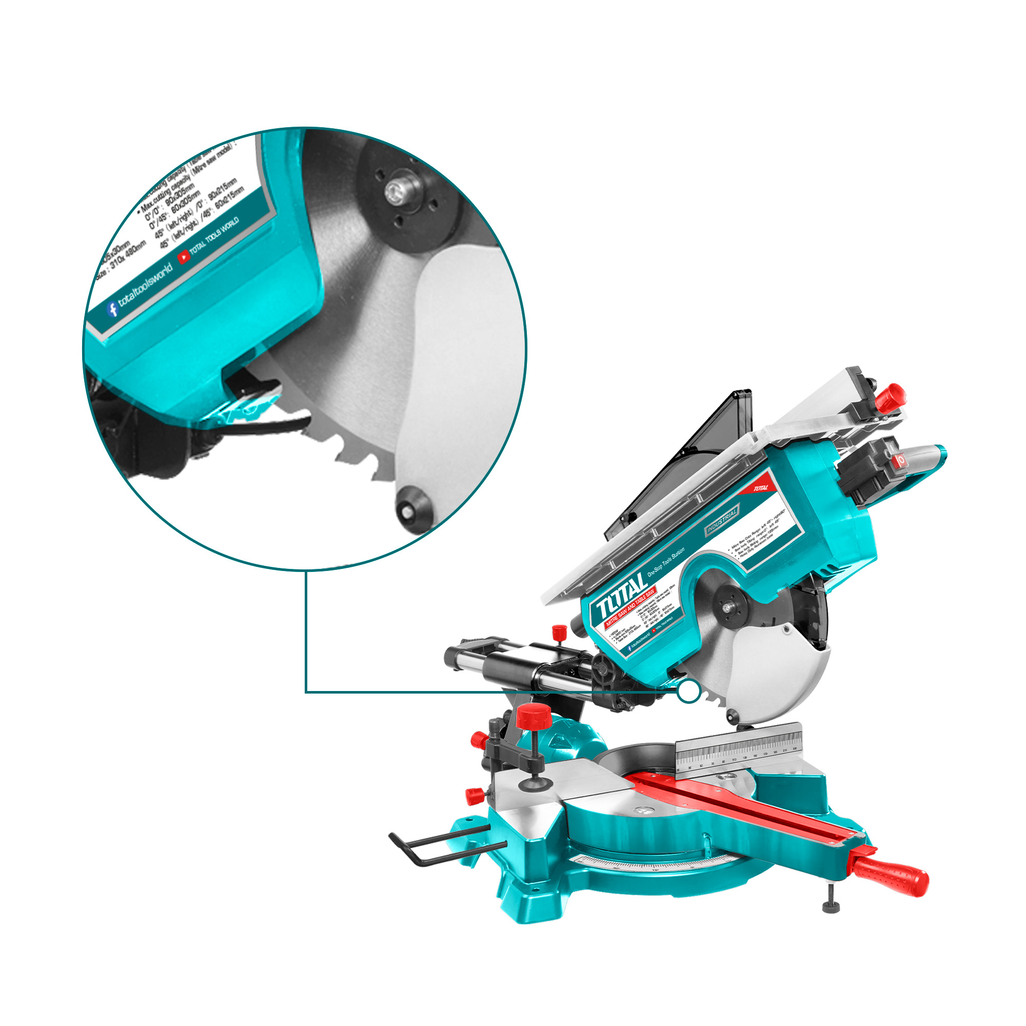 Sliding Compound Miter Saw TMS43183051 | 1800 W - Ø 305 mm