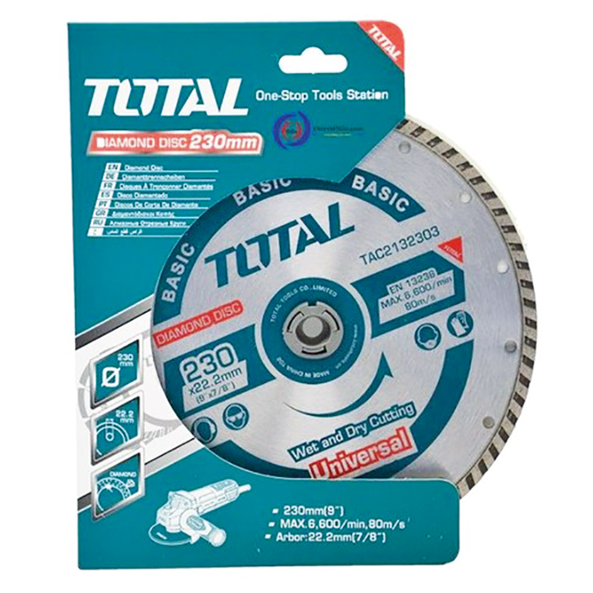 Diamond disc for bricks and concrete TAC213 | Ø230 mm | Diamond