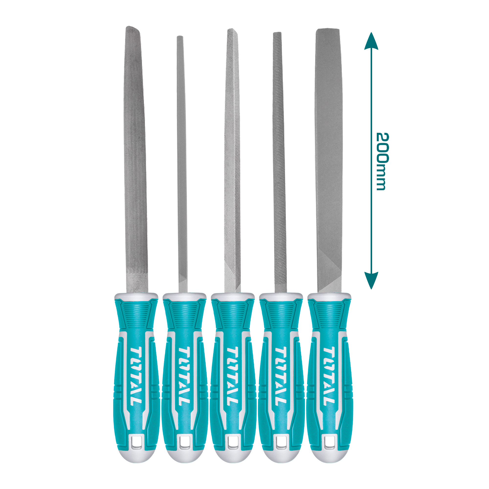 Set of 5 files THT918516 | 200 mm