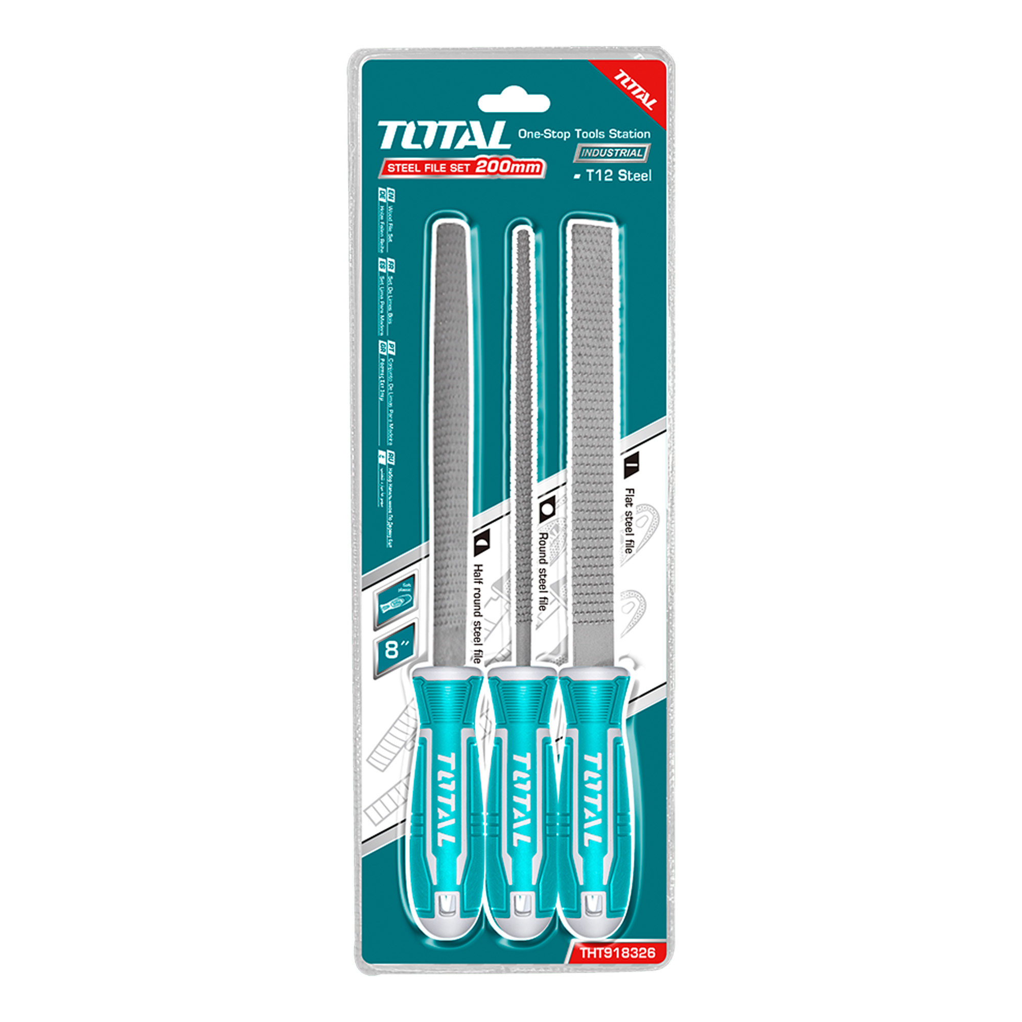 Set of 3 files THT918326 | 200 mm