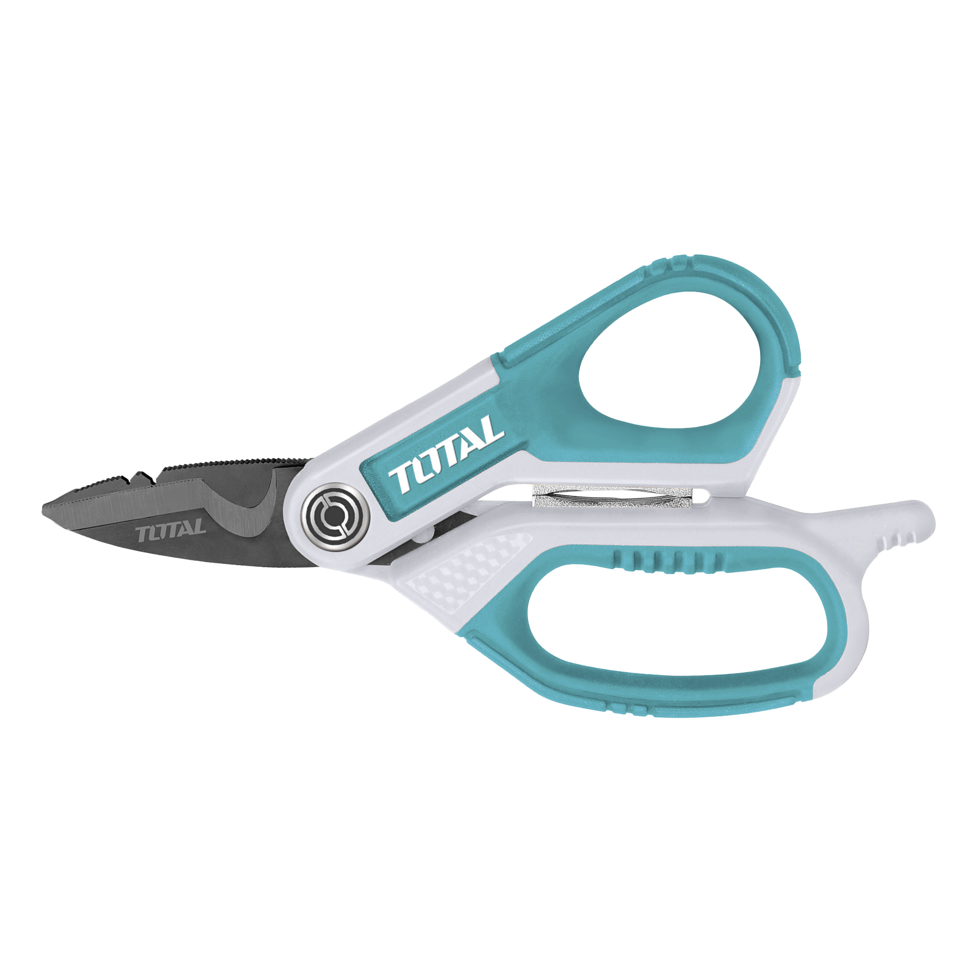 Titanium electrician scissors THES051708 | 170 mm | Stainless steel