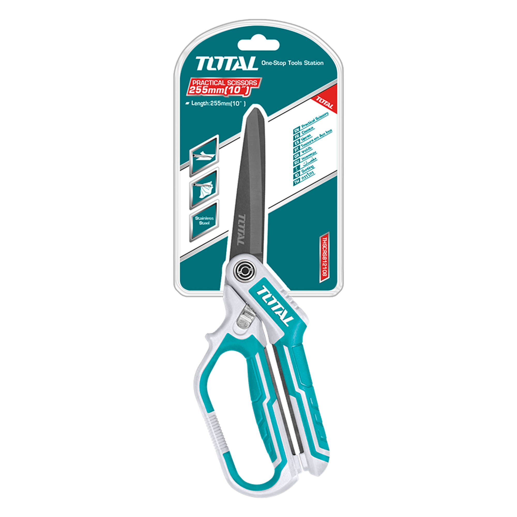 Titanium multipurpose scissors THSCRS832558 | 255 mm | Stainless steel