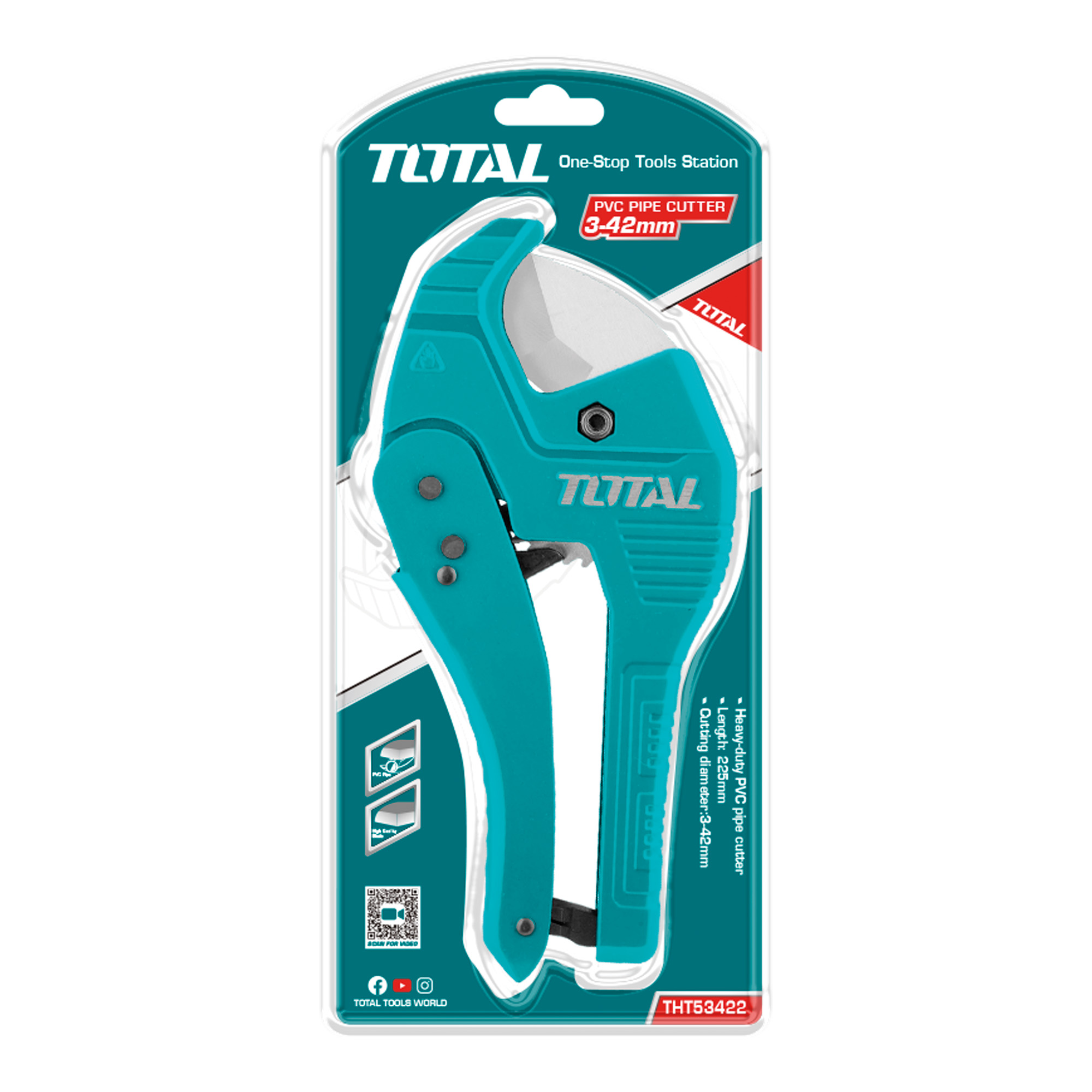 PVC pipe cutter THT53422 | 42 mm | Aluminium